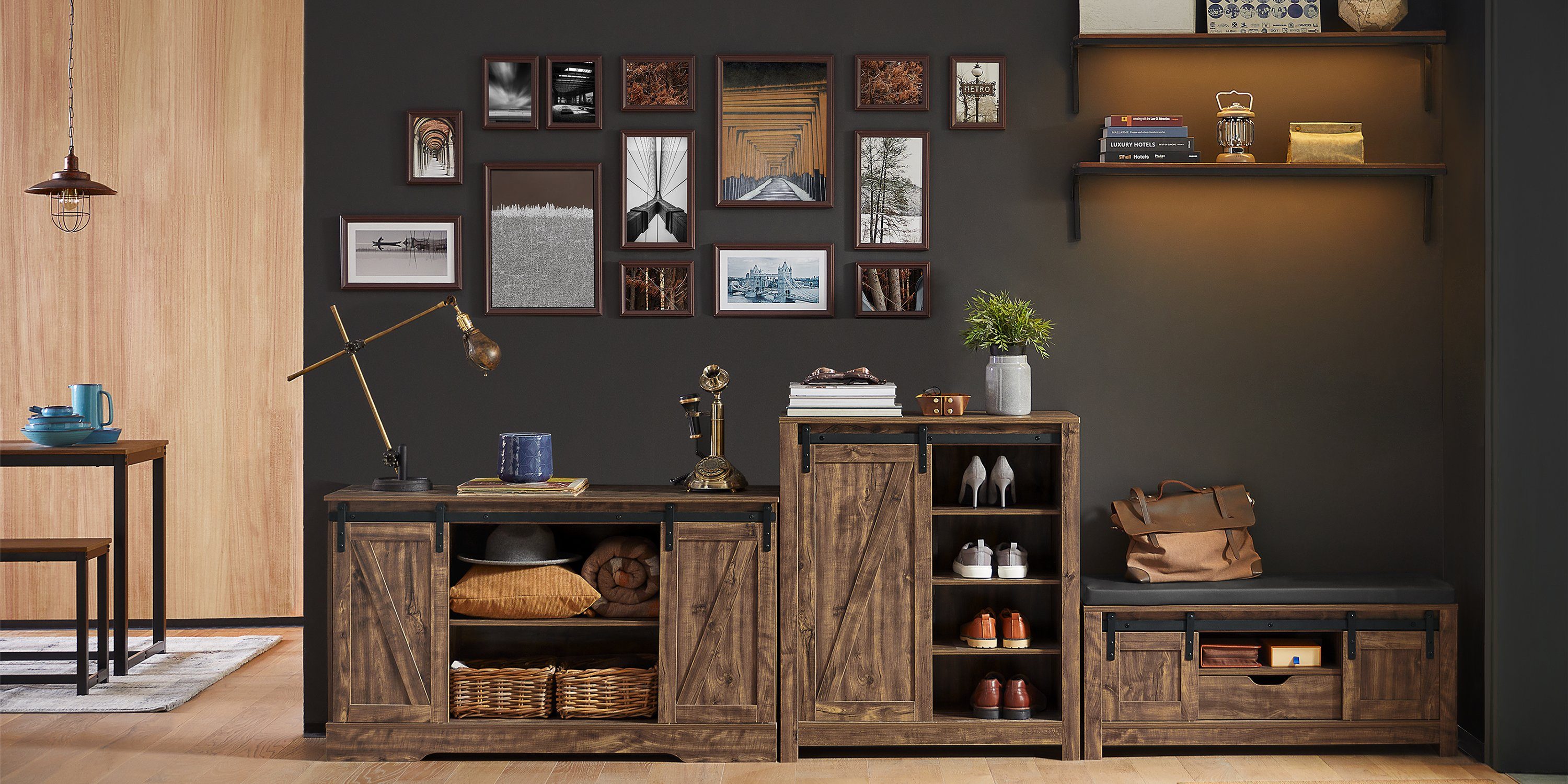 SoBuy Sideboard Wohnzimmerschrank Kommode Küchenschrank TV-Schrank FSB60-N günstig online kaufen