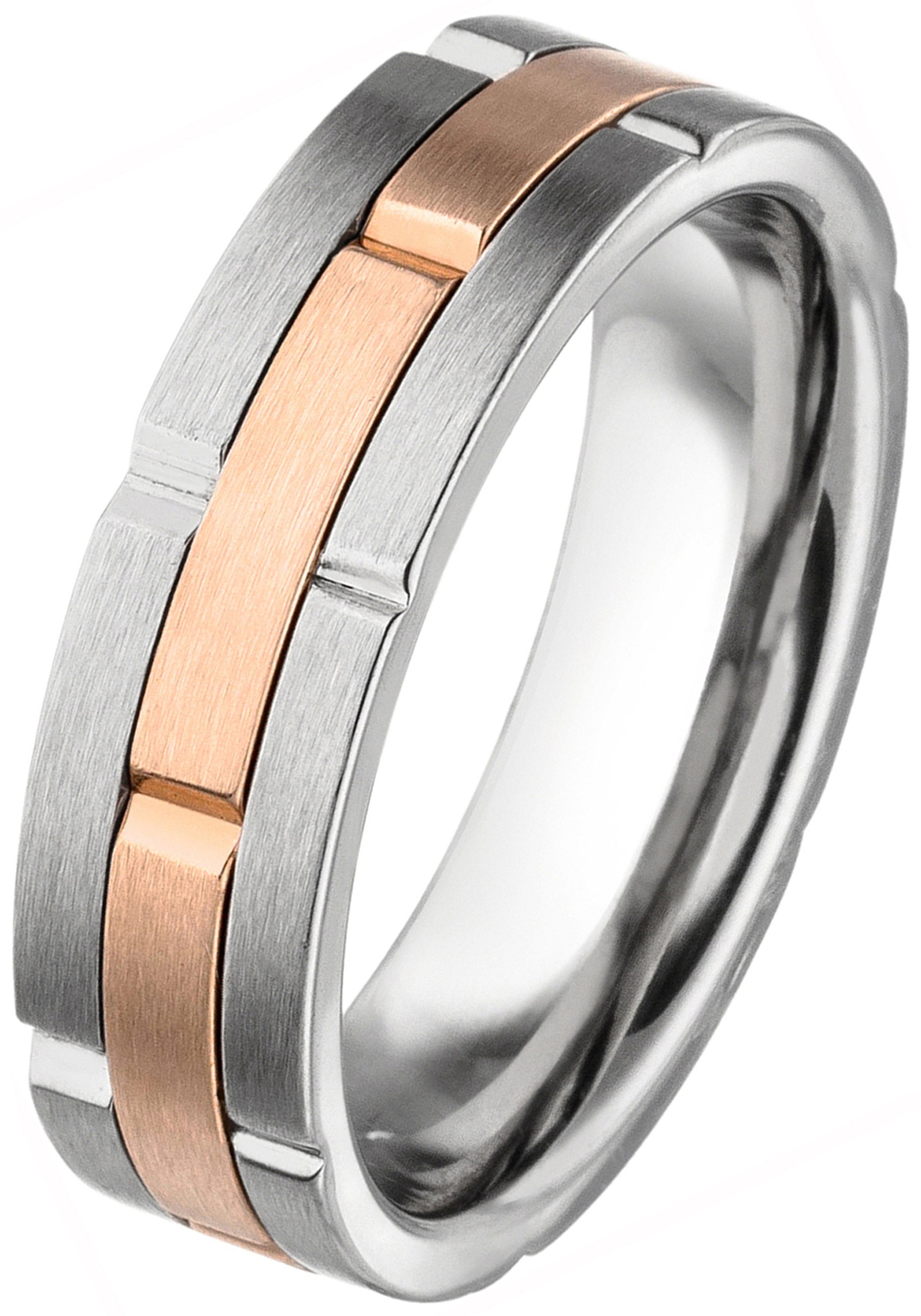 JOBO Fingerring, Edelstahl in Bicolor-Optik günstig online kaufen