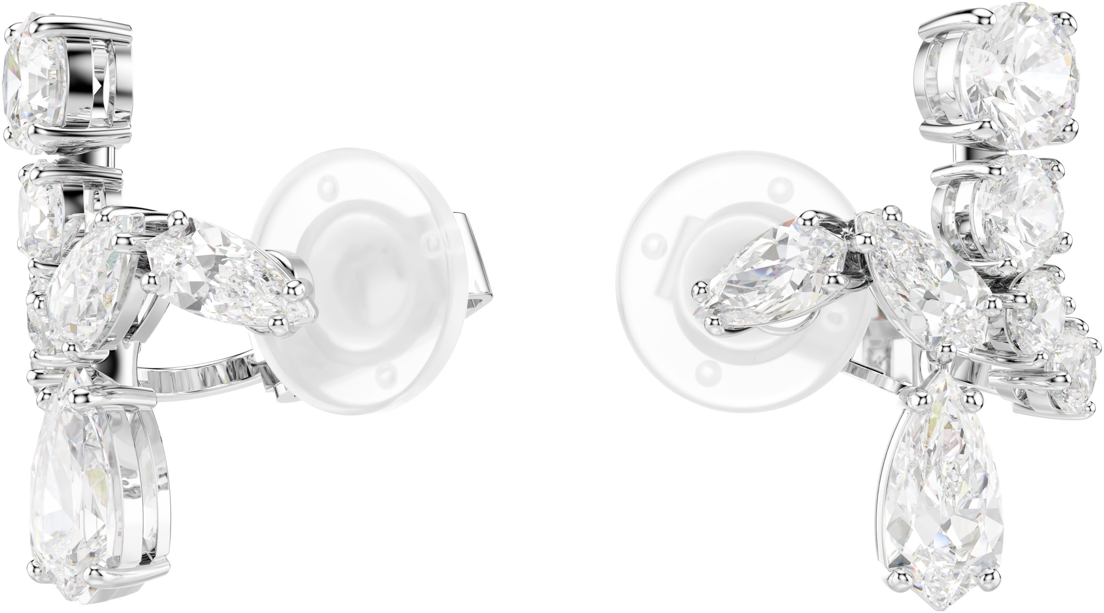 Swarovski Paar Ohrclips Schmuck Geschenk Matrix Ohrclips, mit Swarovski® Zirkonia (synth)