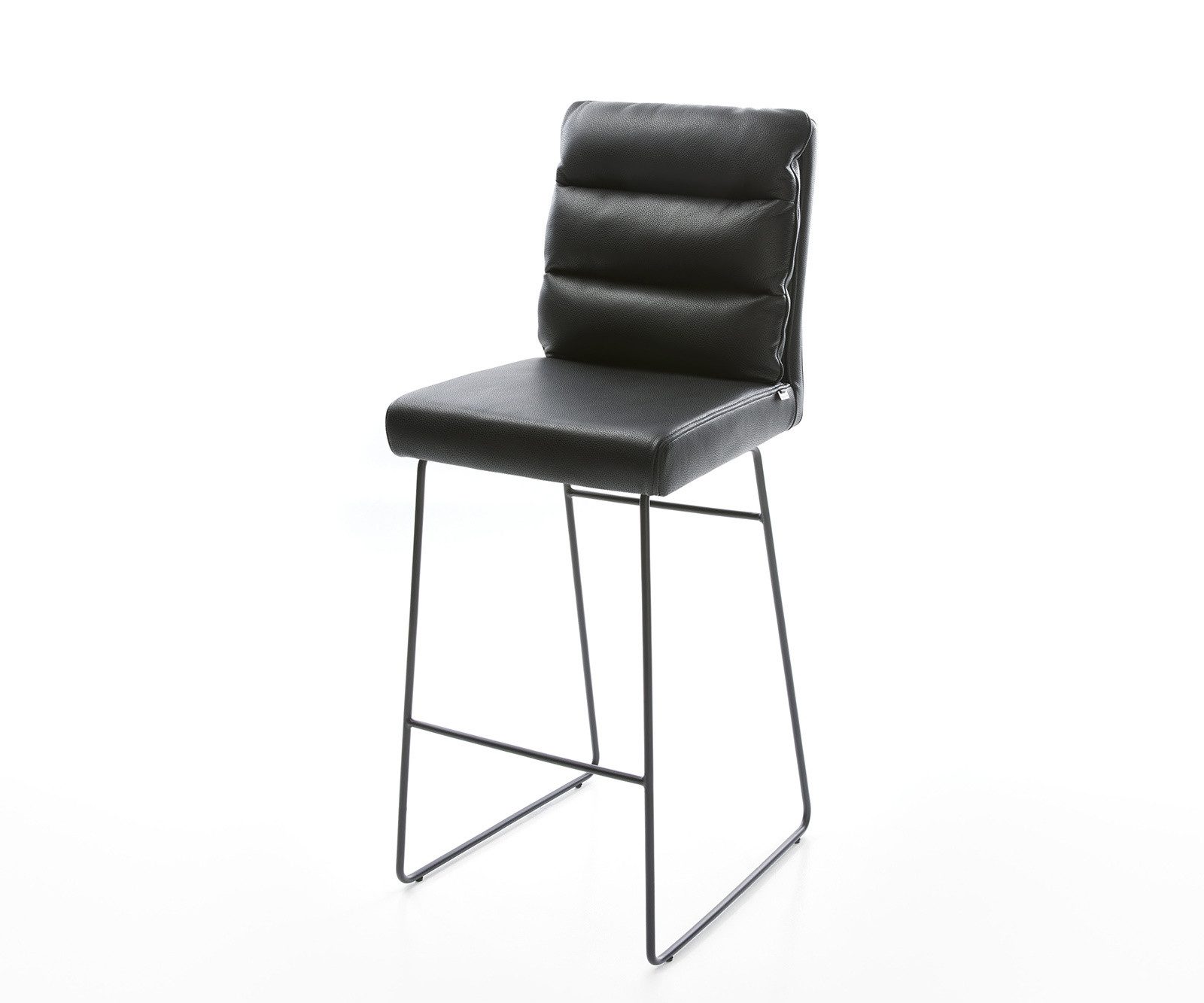 DELIFE Barhocker Pela-Flex, Kufengestell Metall Echt-Leder günstig online kaufen