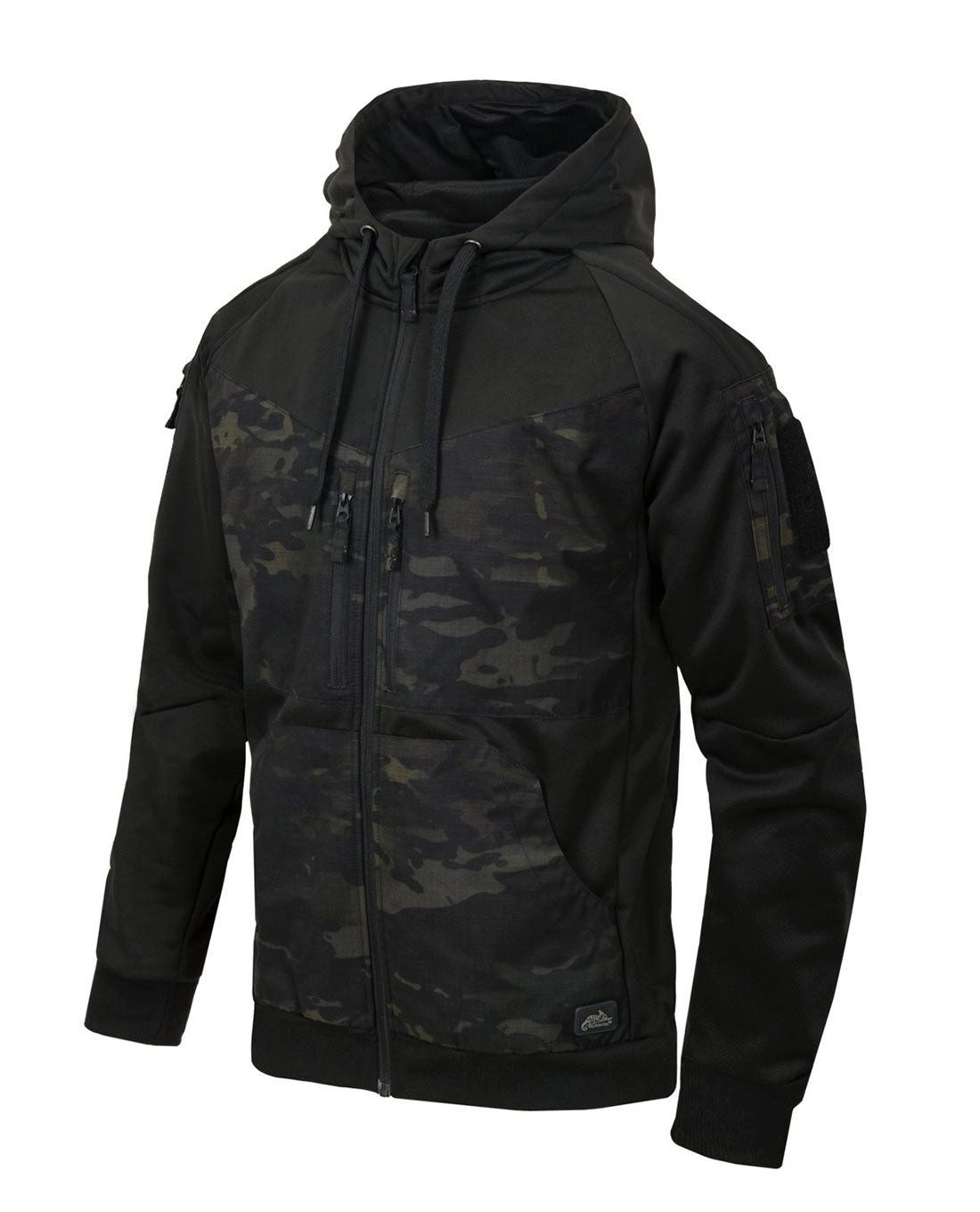 Helikon-Tex Kapuzenpullover ROGUE Hoodie (FullZip) - Black / Multicam Black