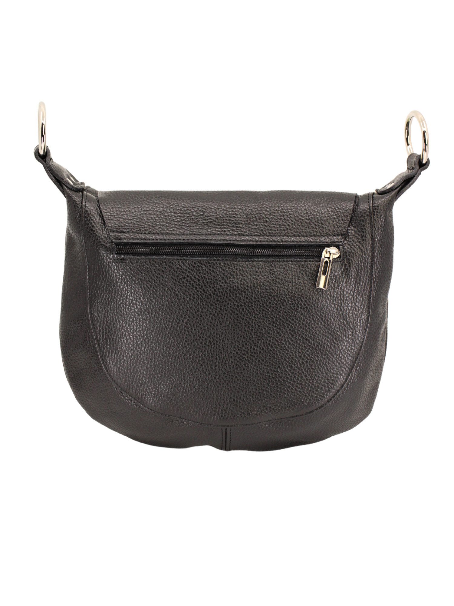 Adel Bags Schultertasche Kayla Ledertasche Made in Italy mit 2 Riemen, Zwei Tragegurte inklusive, Made in Italy
