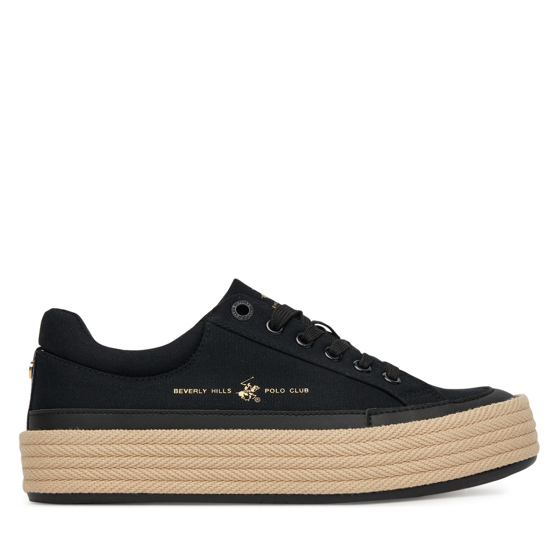 BEVERLY HILLS POLO CLUB Beverly Hills Polo Club Damen-Sneaker, Schwarz Sneaker