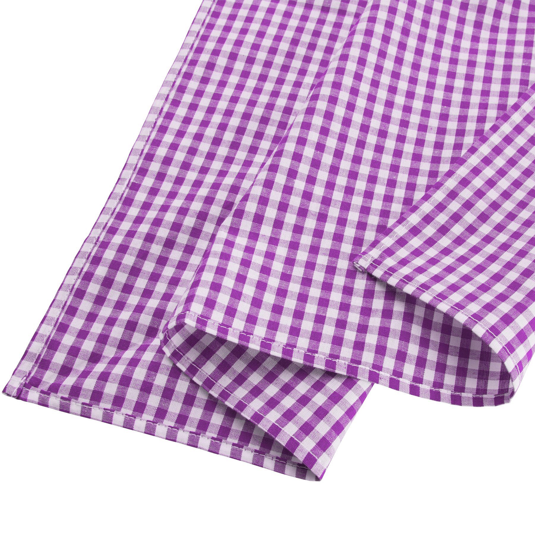 dressforfun Halstuch Bandana, Größe: 49 x 49 cm, modisches Trachten-Accessoire, gut, (Kopftuch, Konfektionsgröße 0 in lila/weiß), Als Hals-, Kopf- oder Armtuch  – Bild 3 von 3