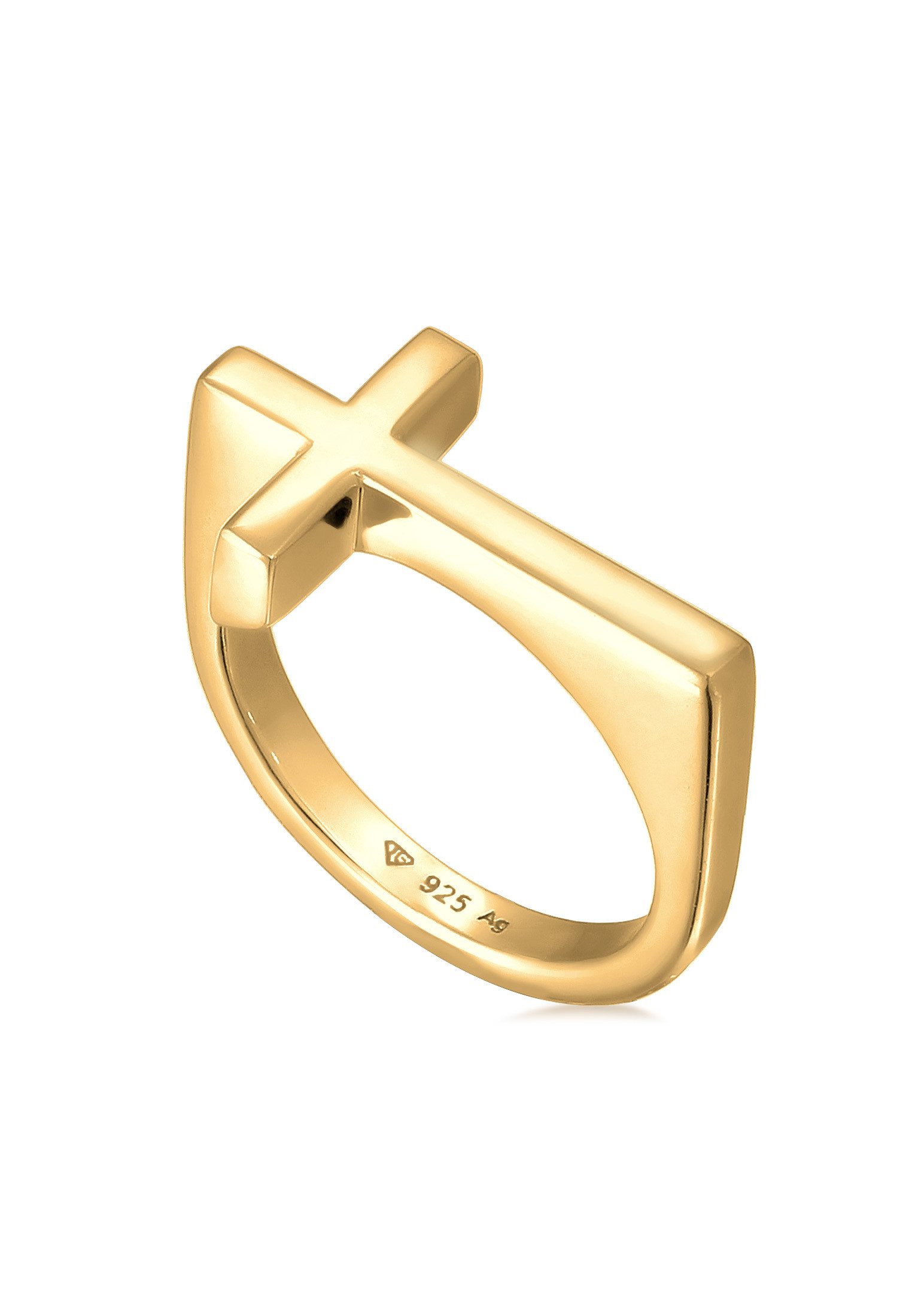 Kuzzoi Silberring Herren Kreuz Modern Schlicht günstig online kaufen