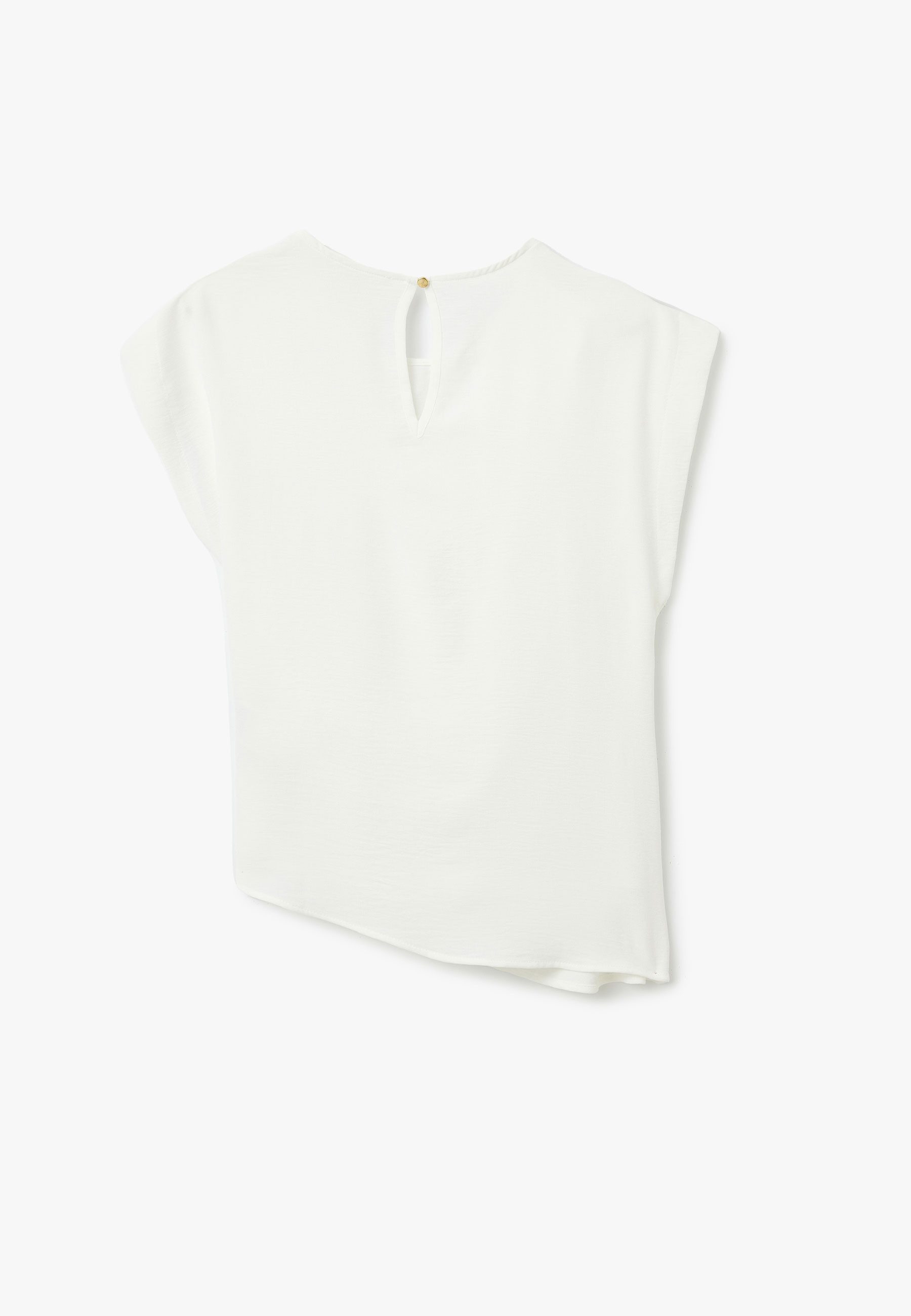 Koton Wickelbluse Kurzärmelig Rundhalsausschnitt Wickelbluse
