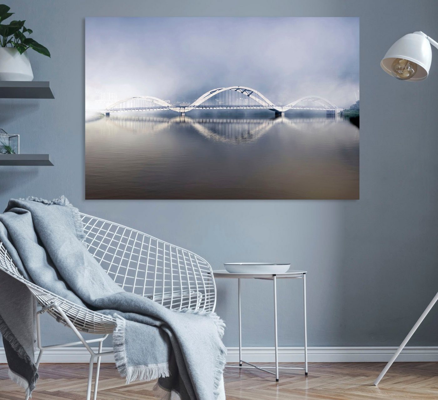 queence Acrylglasbild »Brücke«-HomeTrends
