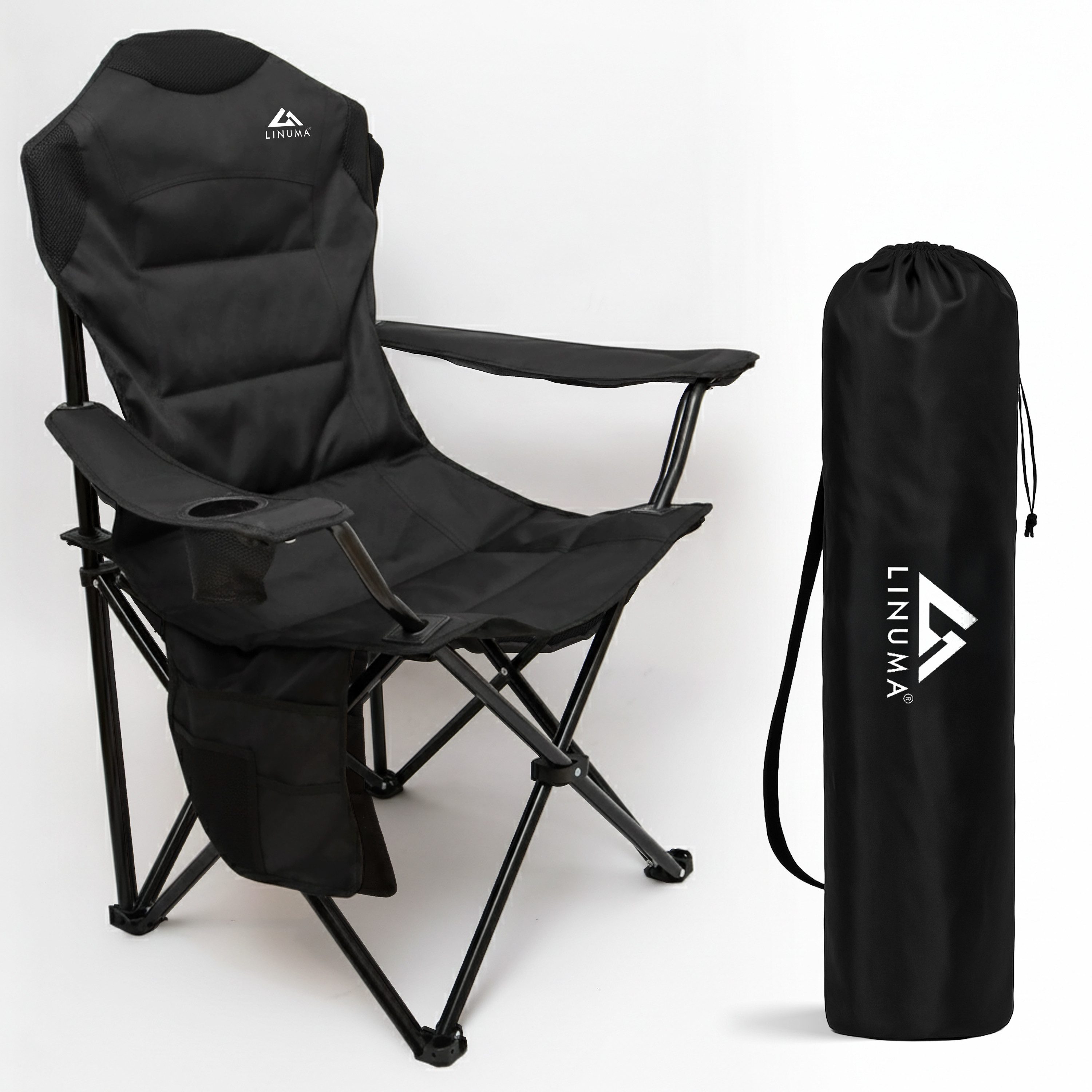LINUMA Campingstuhl faltbar mit extra großem günstig online kaufen