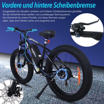Onesport E-Bike OT15, 500W Motor, 48V 17Ah Batterie, 100km Max Reichweite