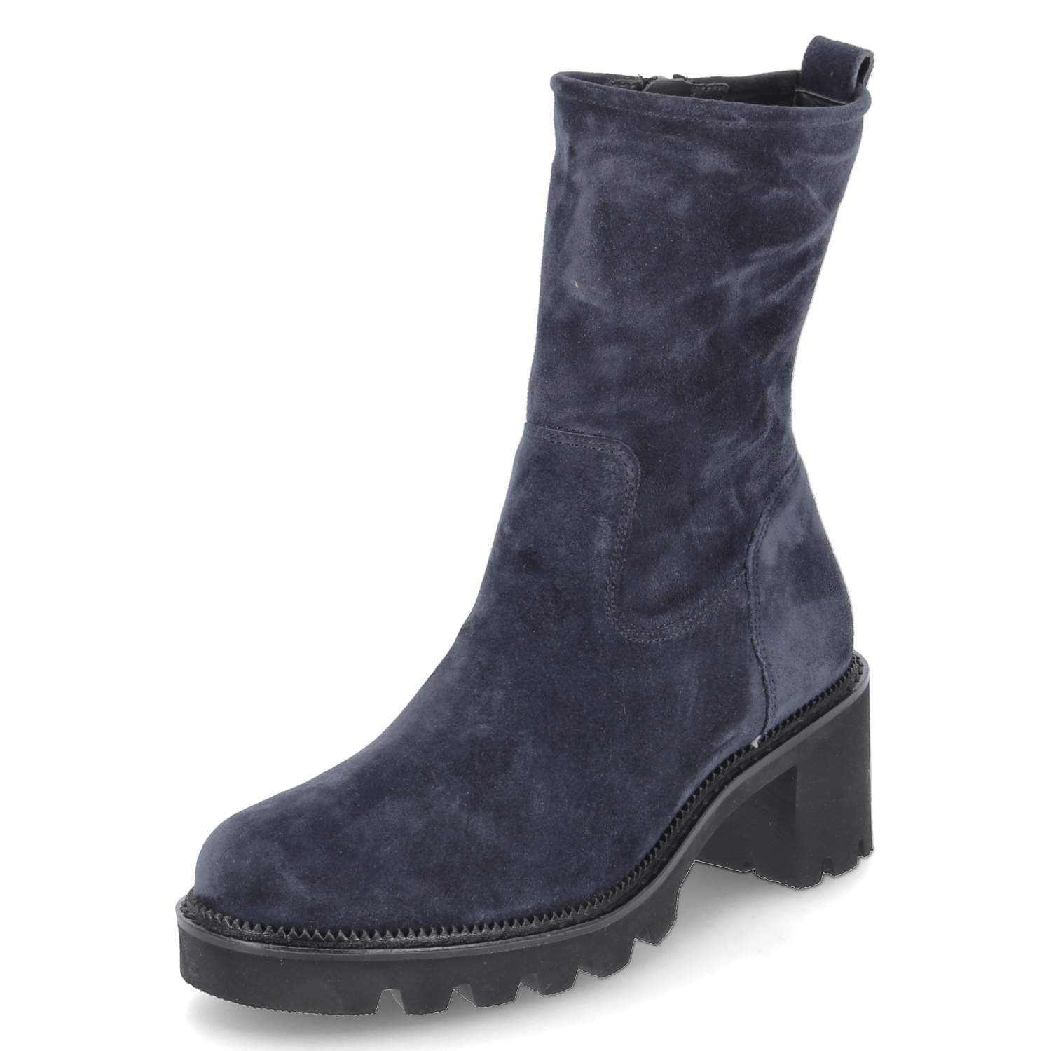 Paul Green Paul Green 8133-03 Damen Rauleder blau Schlupfstiefel günstig online kaufen