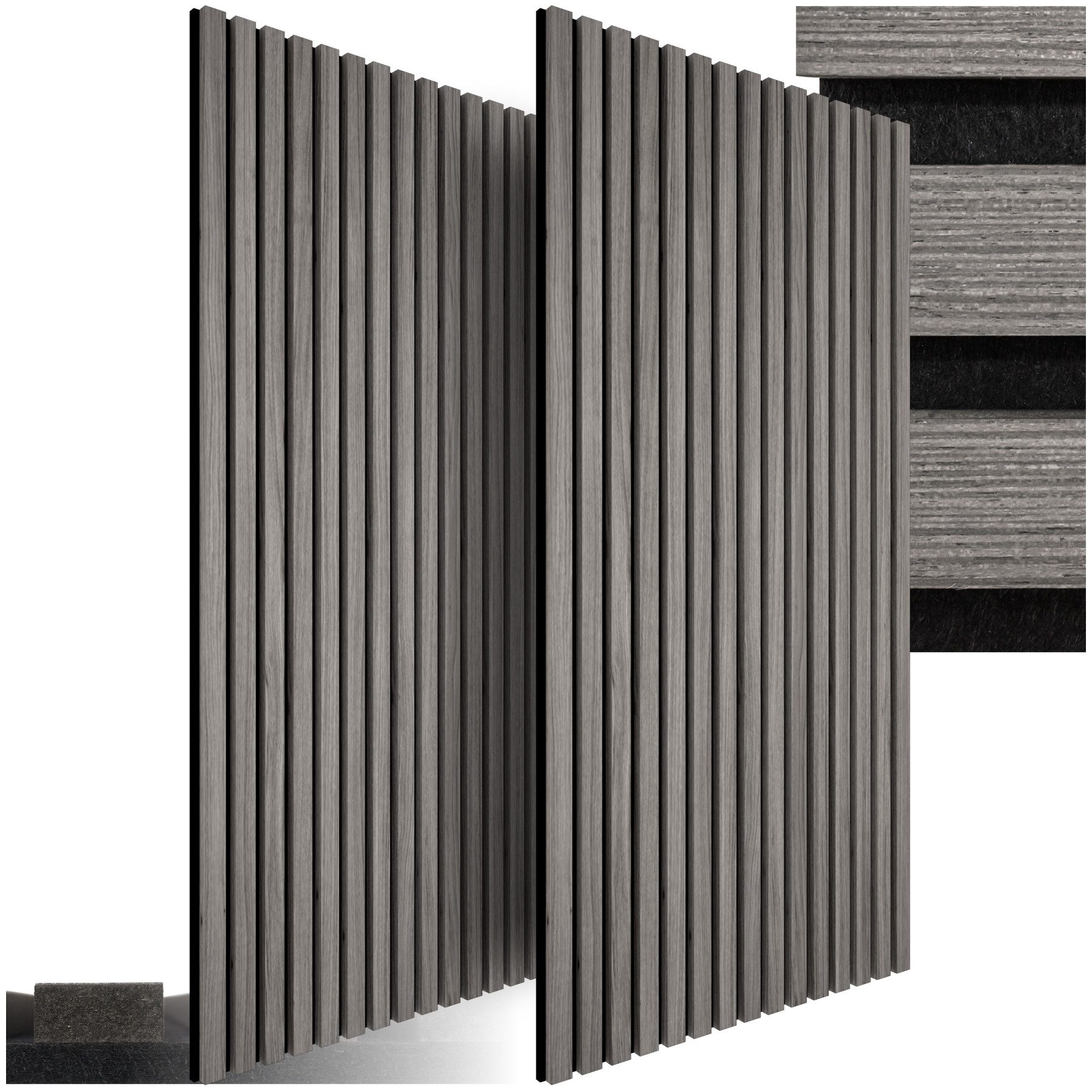 tectake Wandpaneel Akustikpaneele, BxL: 60x120 cm, günstig online kaufen