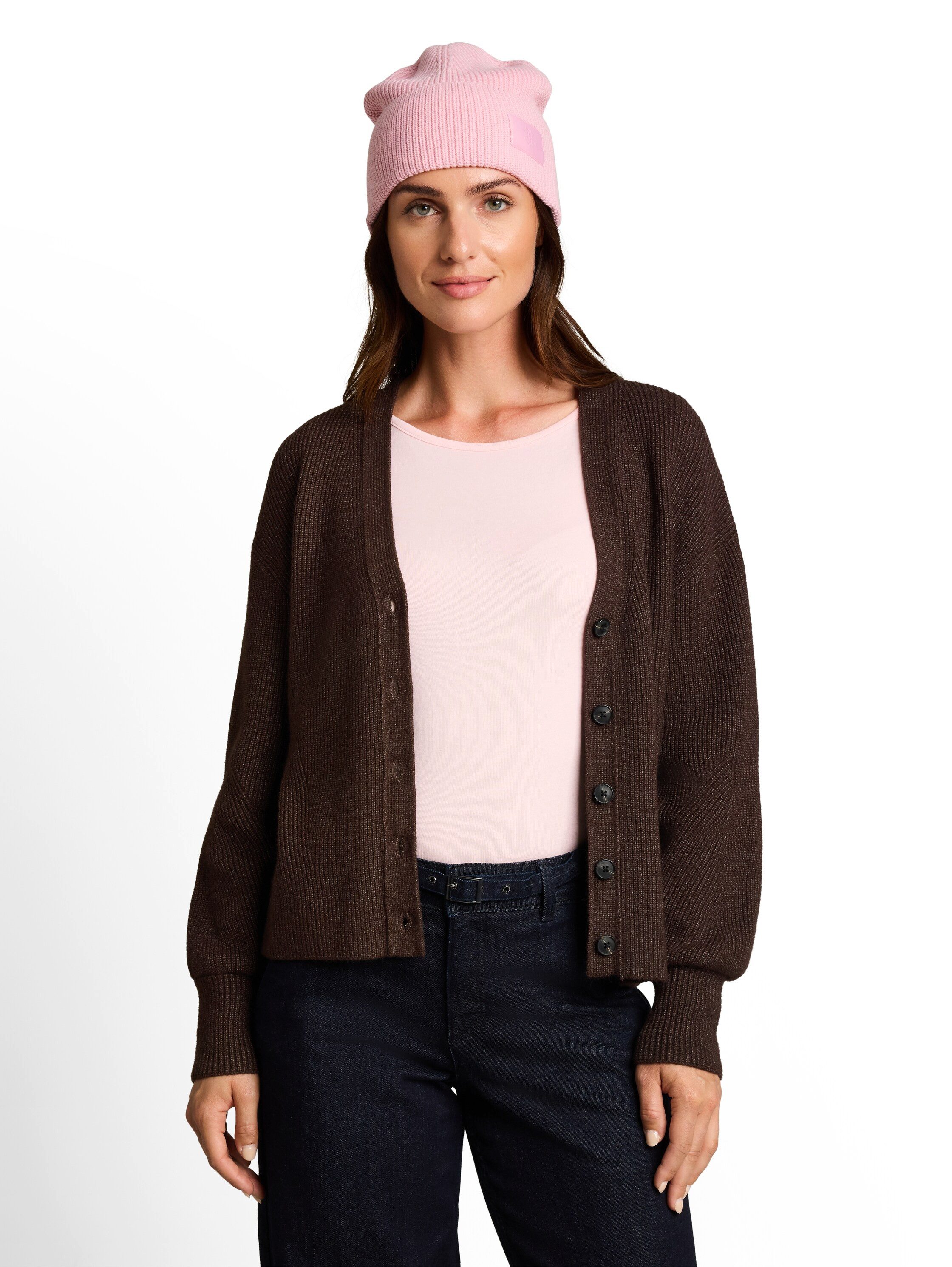 TOM TAILOR Strickjacke Oversized mit V-Ausschnitt