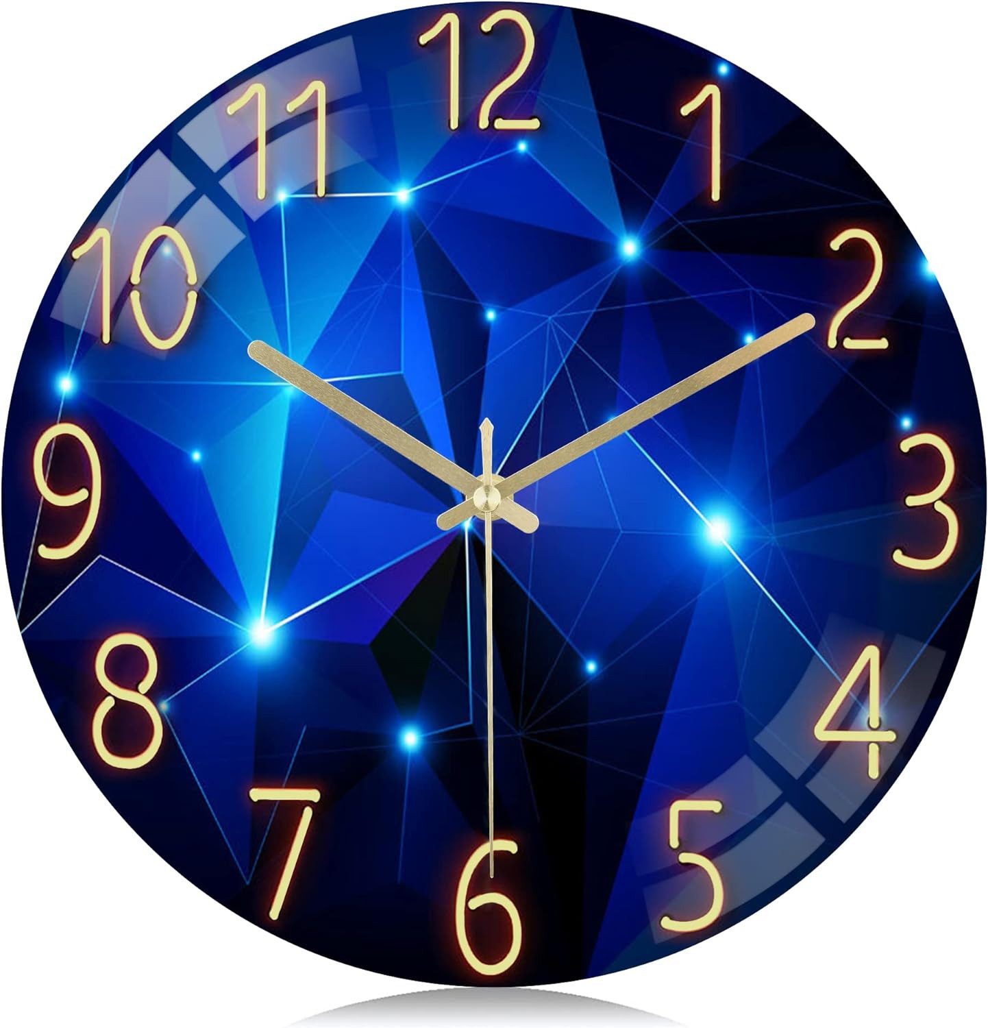 zggzerg Wanduhr Lautlos Wanduhr Glas, Kreativ günstig online kaufen