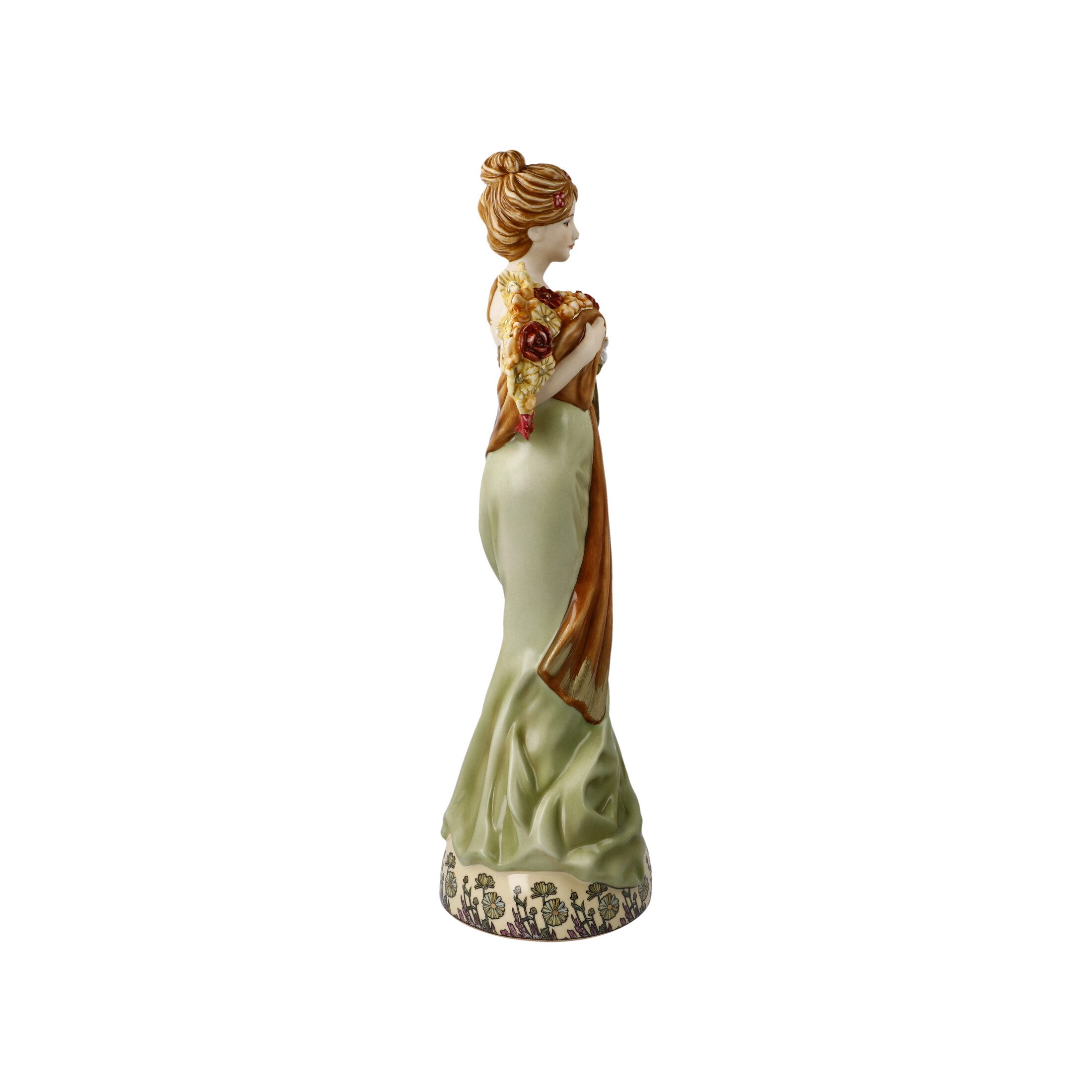Dekomiro Skulptur Alphonse Mucha - Frühling 1900 wunderschöne Deoskulptur von Goebel (1 St)