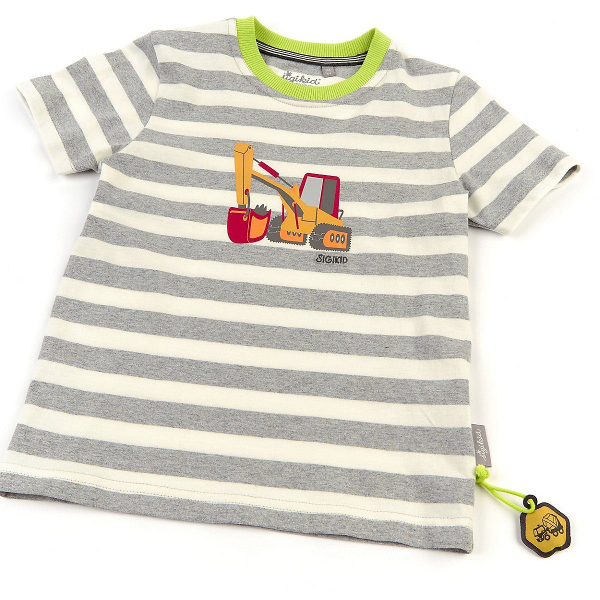 Kinder Kids (Gr. 92 - 146) Sigikid T-Shirt T-Shirt für Jungen, Baustelle, Organic Cotton