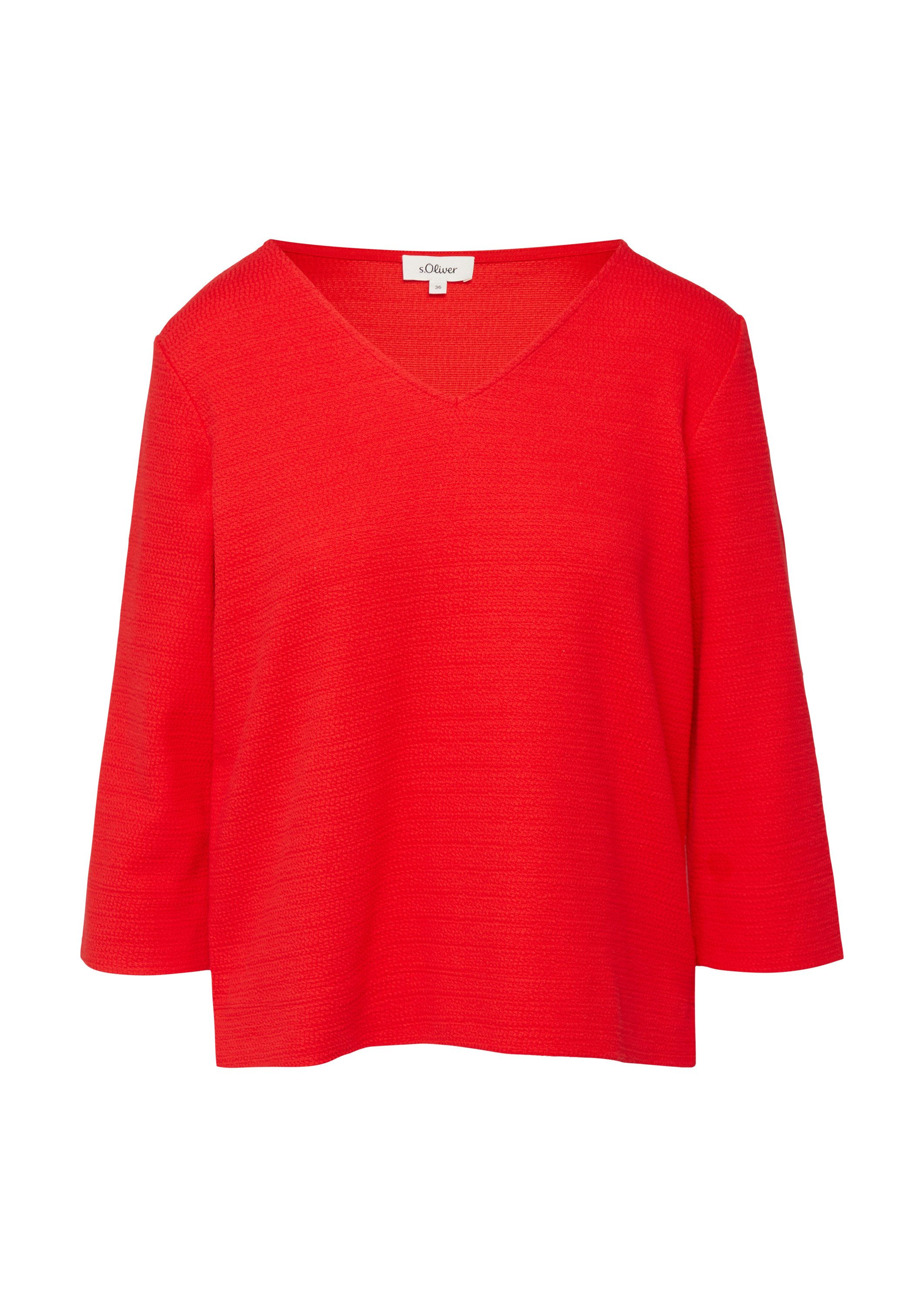 s.Oliver 3/4 Arm-Pullover Sweatshirt (1-tlg) günstig online kaufen