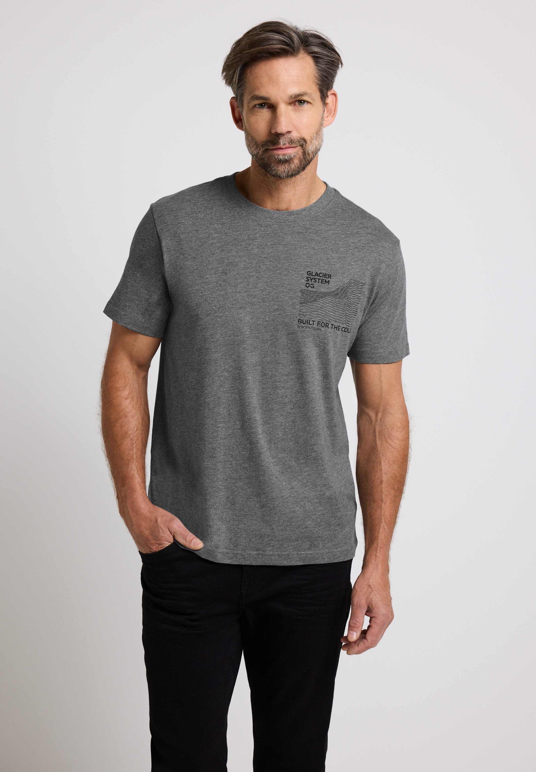 STREET ONE MEN T-Shirt aus reiner Baumwolle