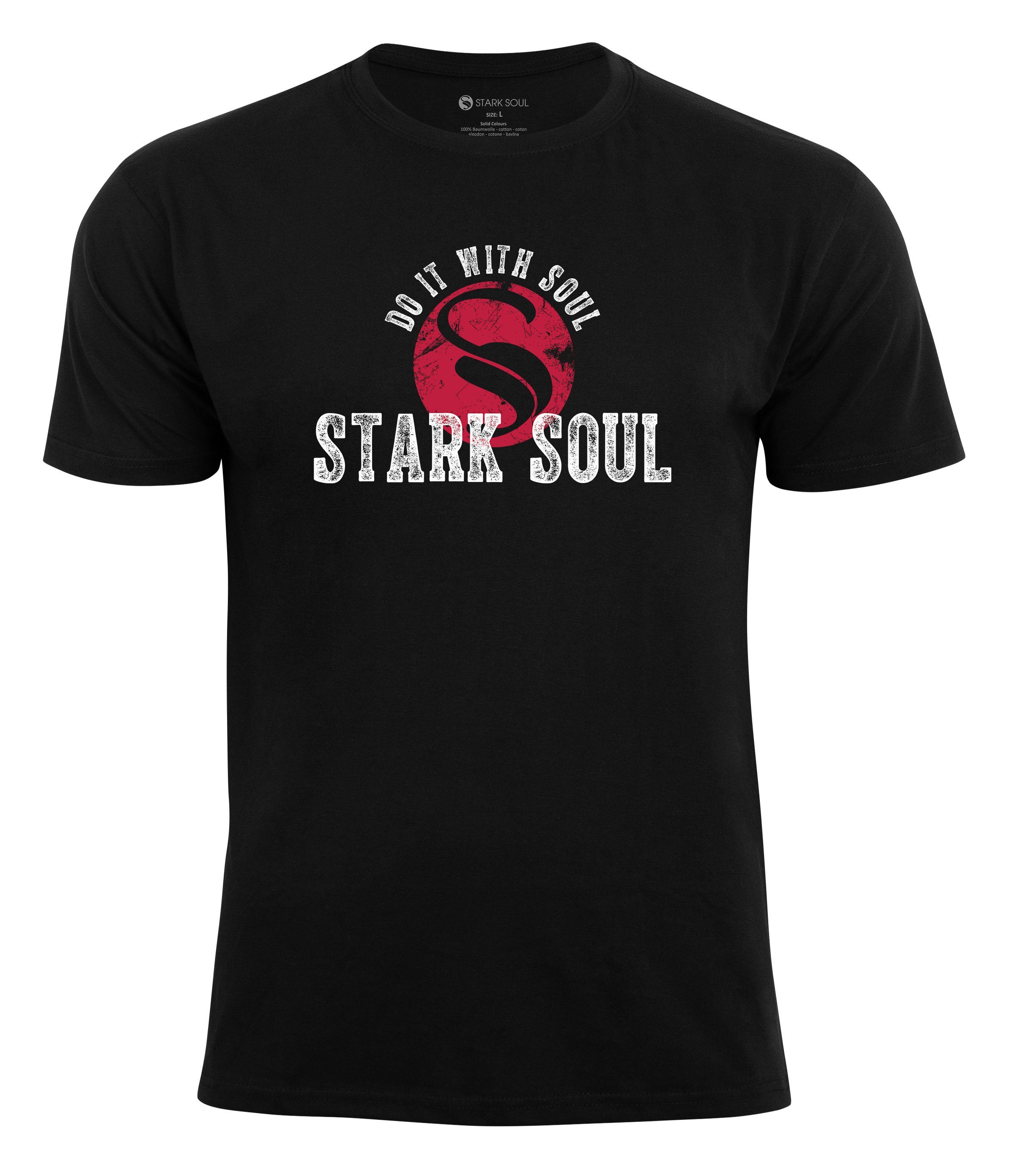 Stark Vintage T-Shirt - T-Shirt Soul O-Tee Schwarz Soul® Stark Logo -