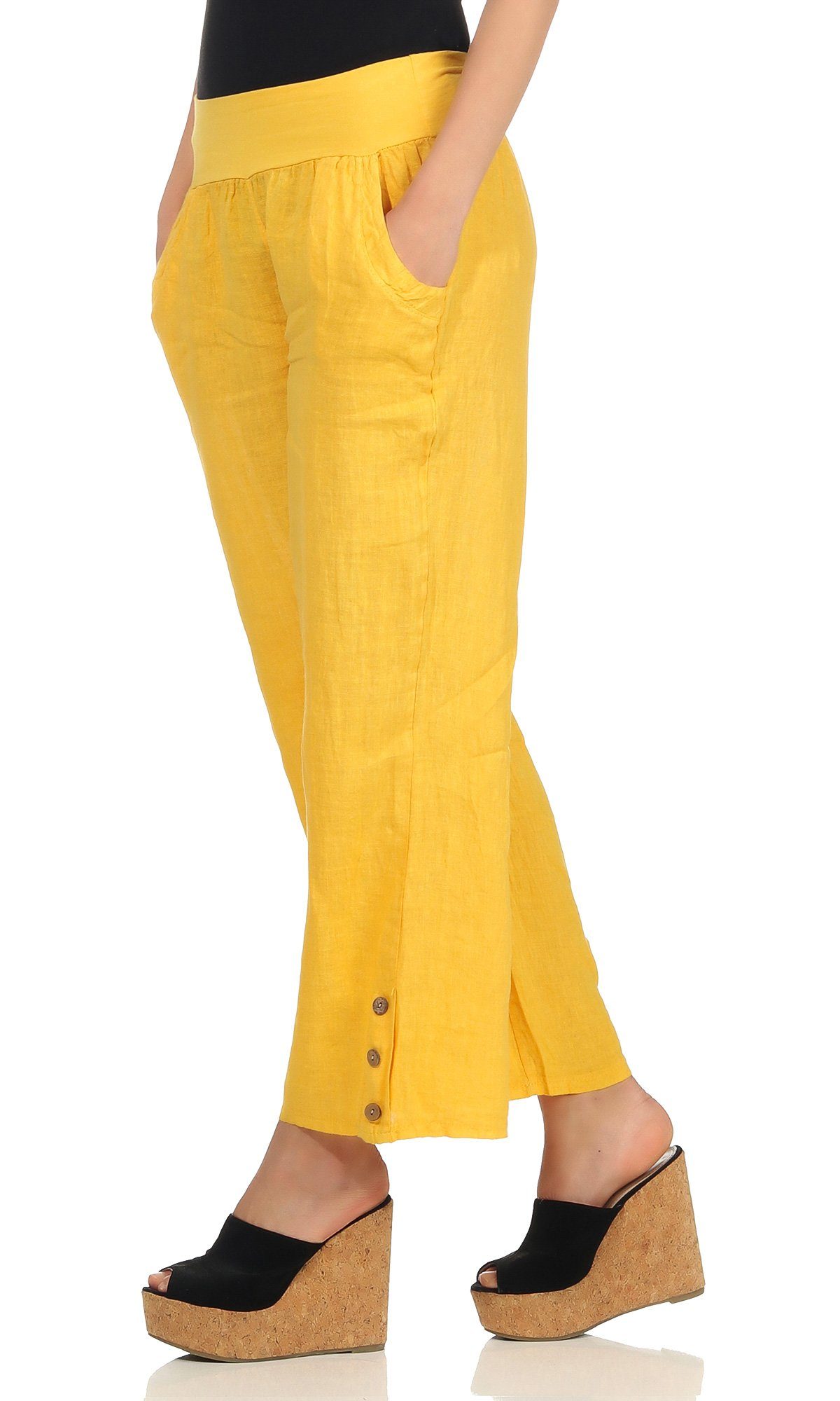 Mississhop Leinenhose Leinenhose 100 % Leinen günstig online kaufen