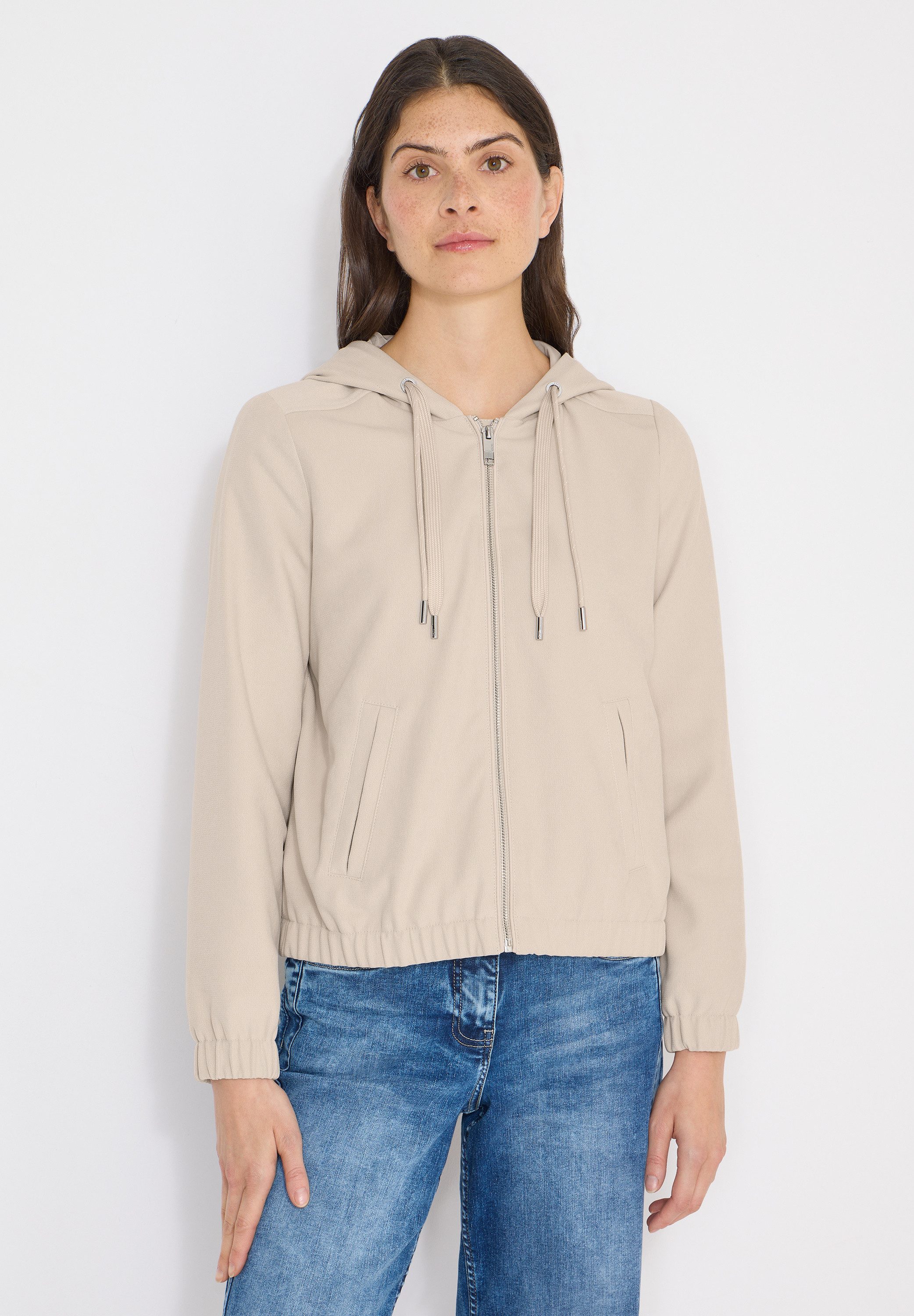 CECIL Kapuzenfleecejacke im Hoodie-Style