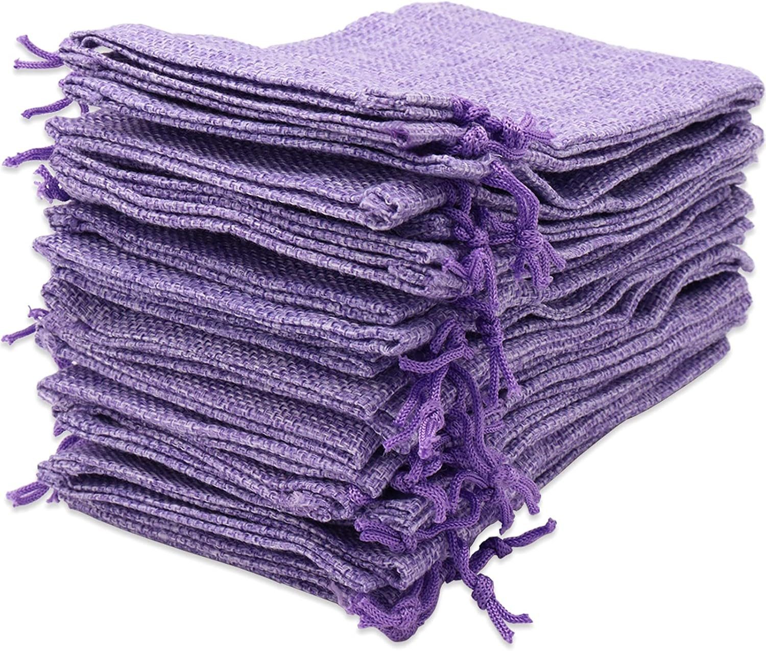 FELIXLEO Lavendelkissen 60 Stück Jutesäckchen 10x15cm Kordelzug zum Befüllen Bem — Empfehlung für Jutebeutel für
