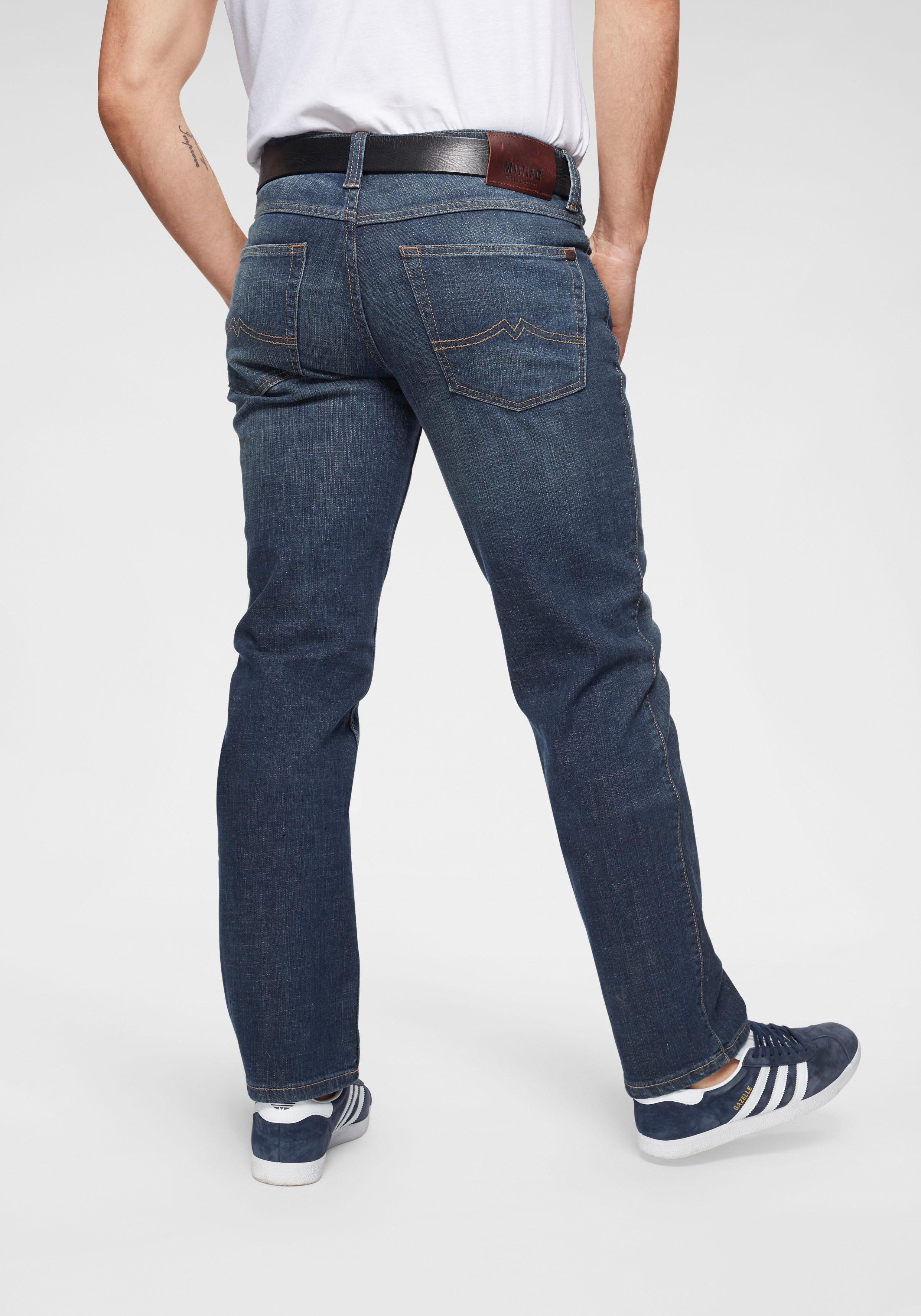 mid-blue MUSTANG Straight 5-Pocket-Jeans Style Tramper