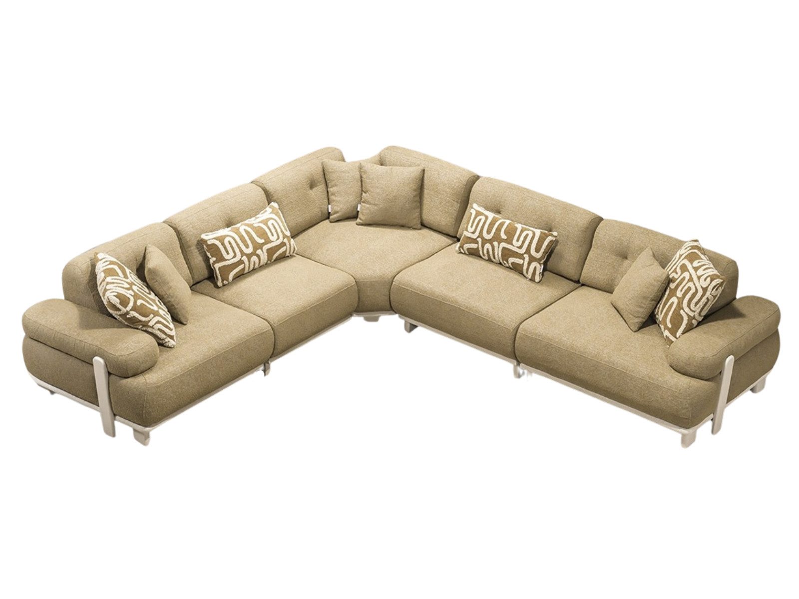 Villa Möbel Ecksofa Panda, 1 Teile, mit Schlaffunktion durch verstellbare Rückenlehne