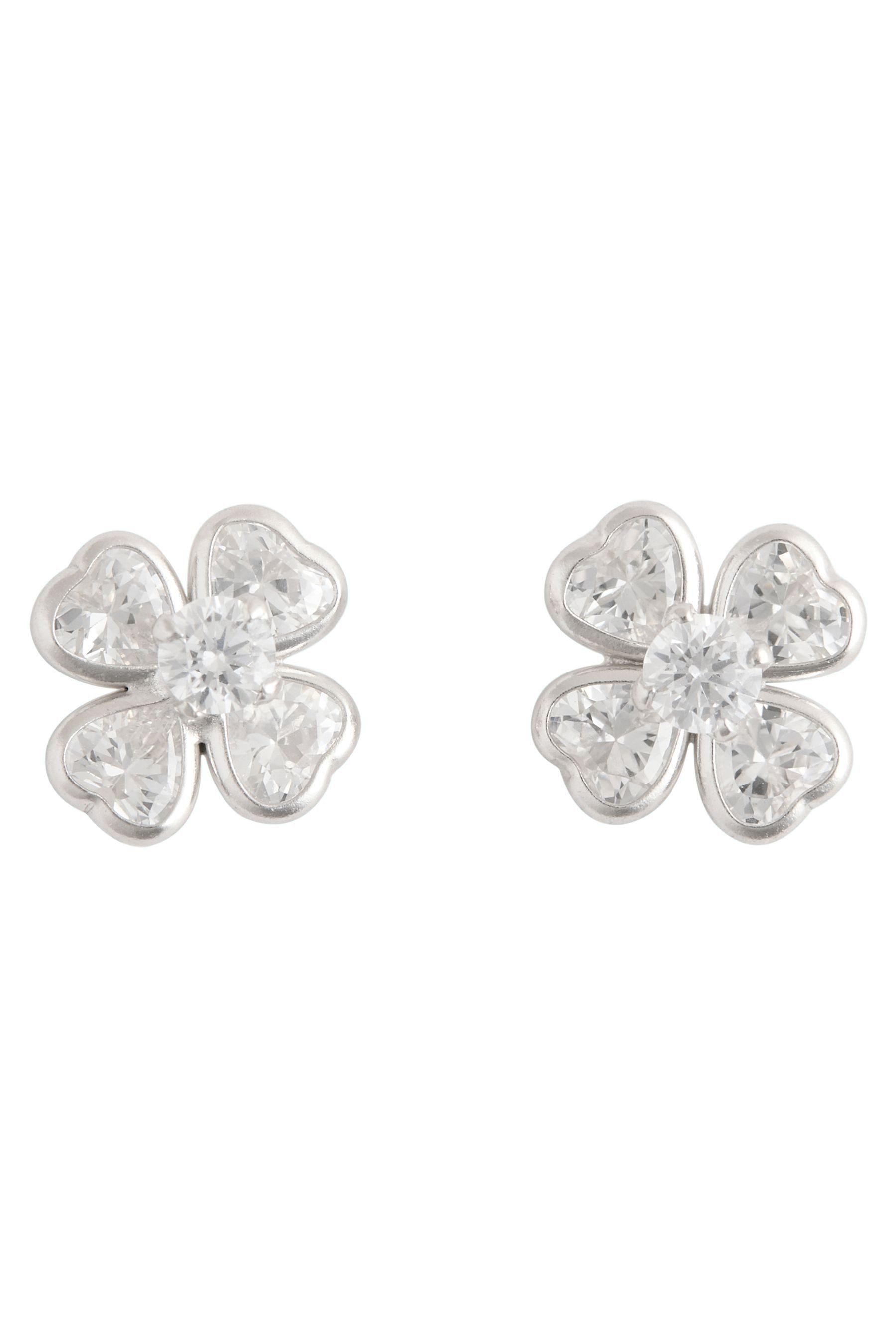 Paar Ohrstecker Glitzernde Ohrstecker im Blumen-Design