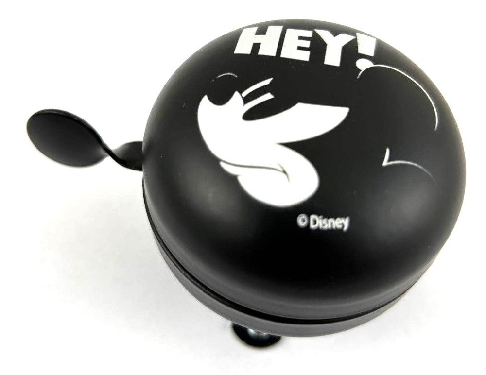 Seven Polska Fahrradklingel Disney 2-Klang "MICKEY BLACK", Ø 60mm, Retro Bell