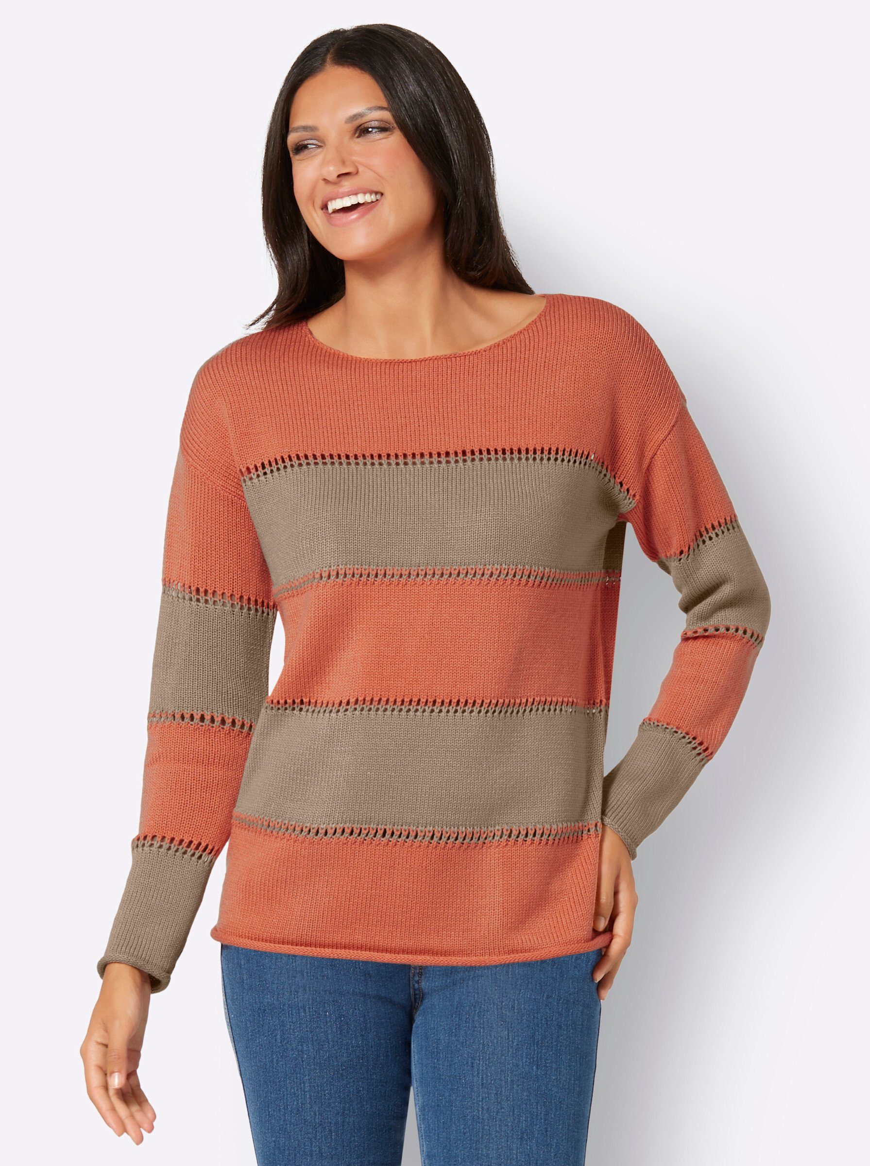 Strickpullover Streifenpullover