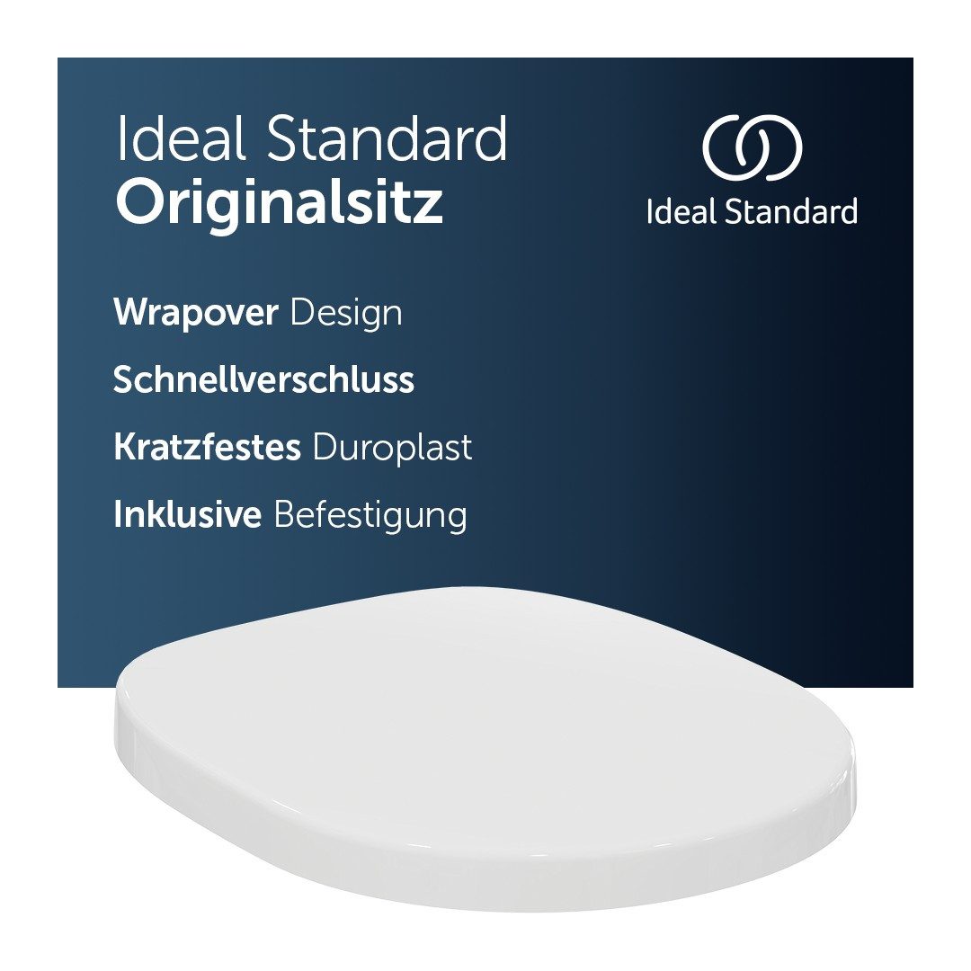 Ideal Standard WC-Sitz Connect, WC-Sitz mit robusten Edelstahl-Scharniere