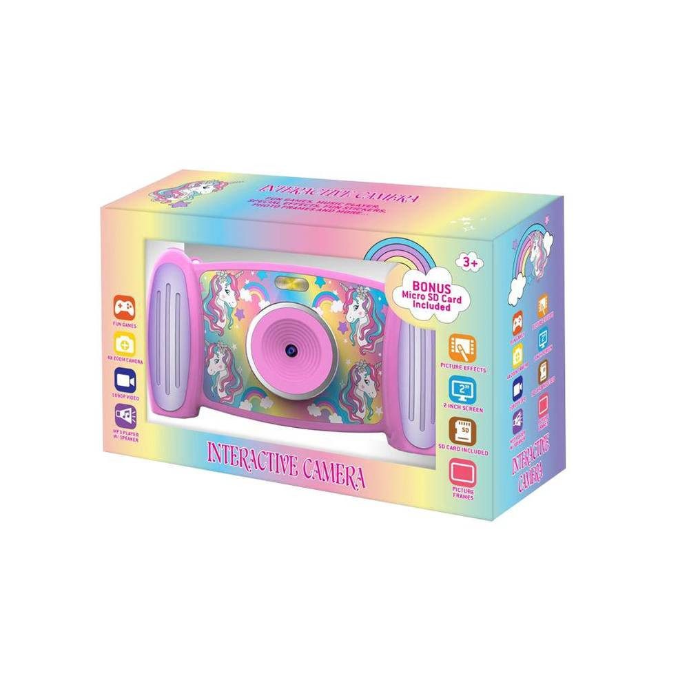 Otto Simon Spielzeug-Kamera Kamera Einhorn interaktiv pink