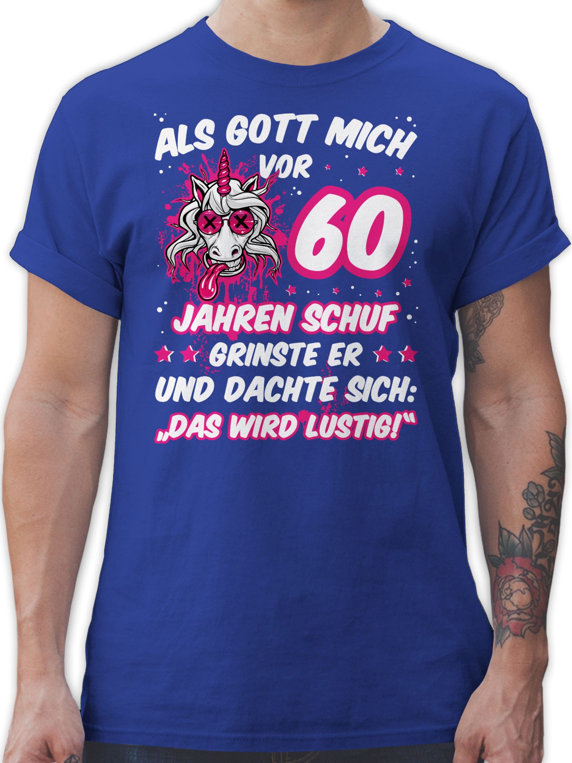 Shirtracer T-Shirt Als Gott mich vor günstig online kaufen