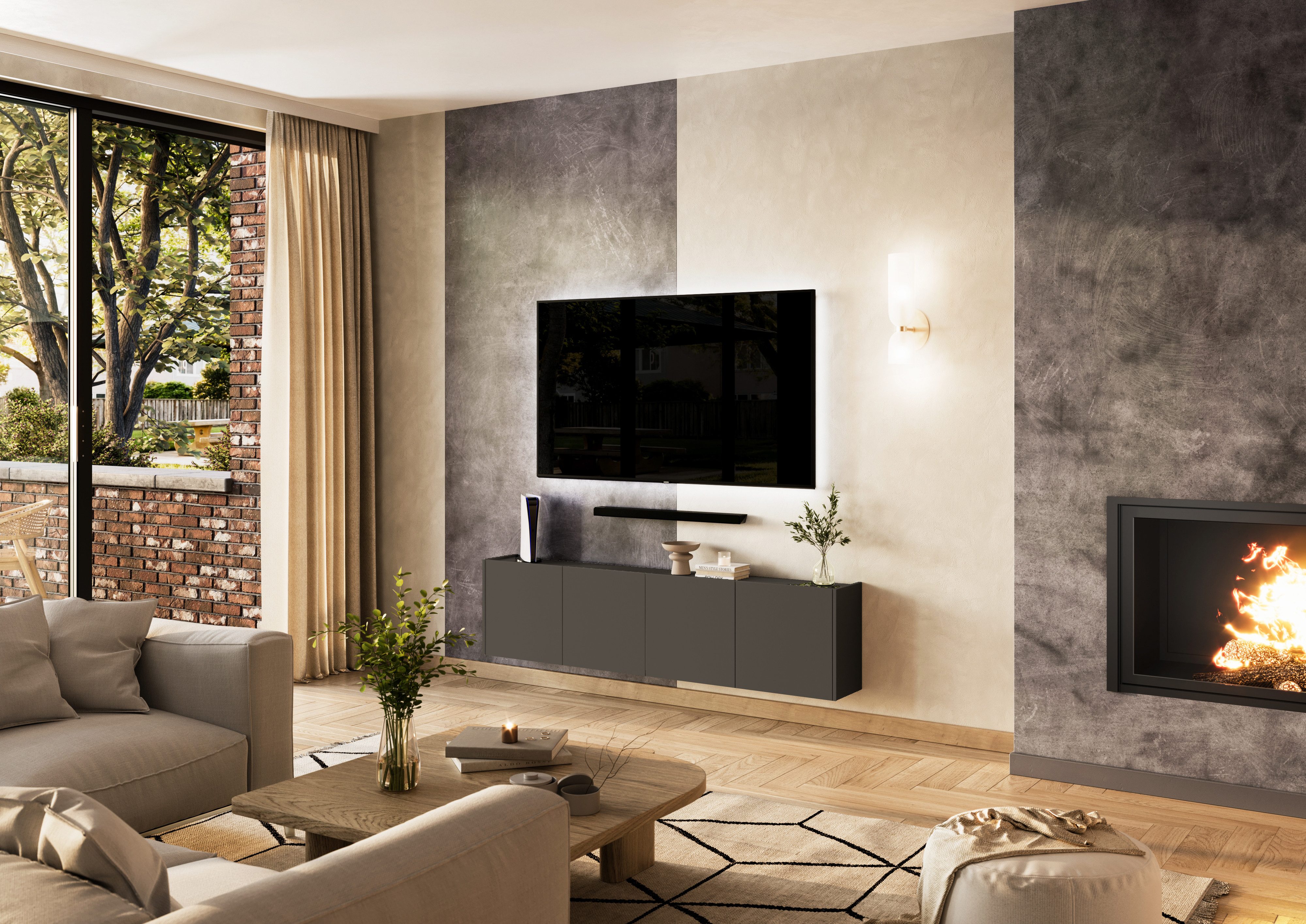 GERMANIA Mehrzweckschrank "Libbiano" mit Balkonoptik günstig online kaufen