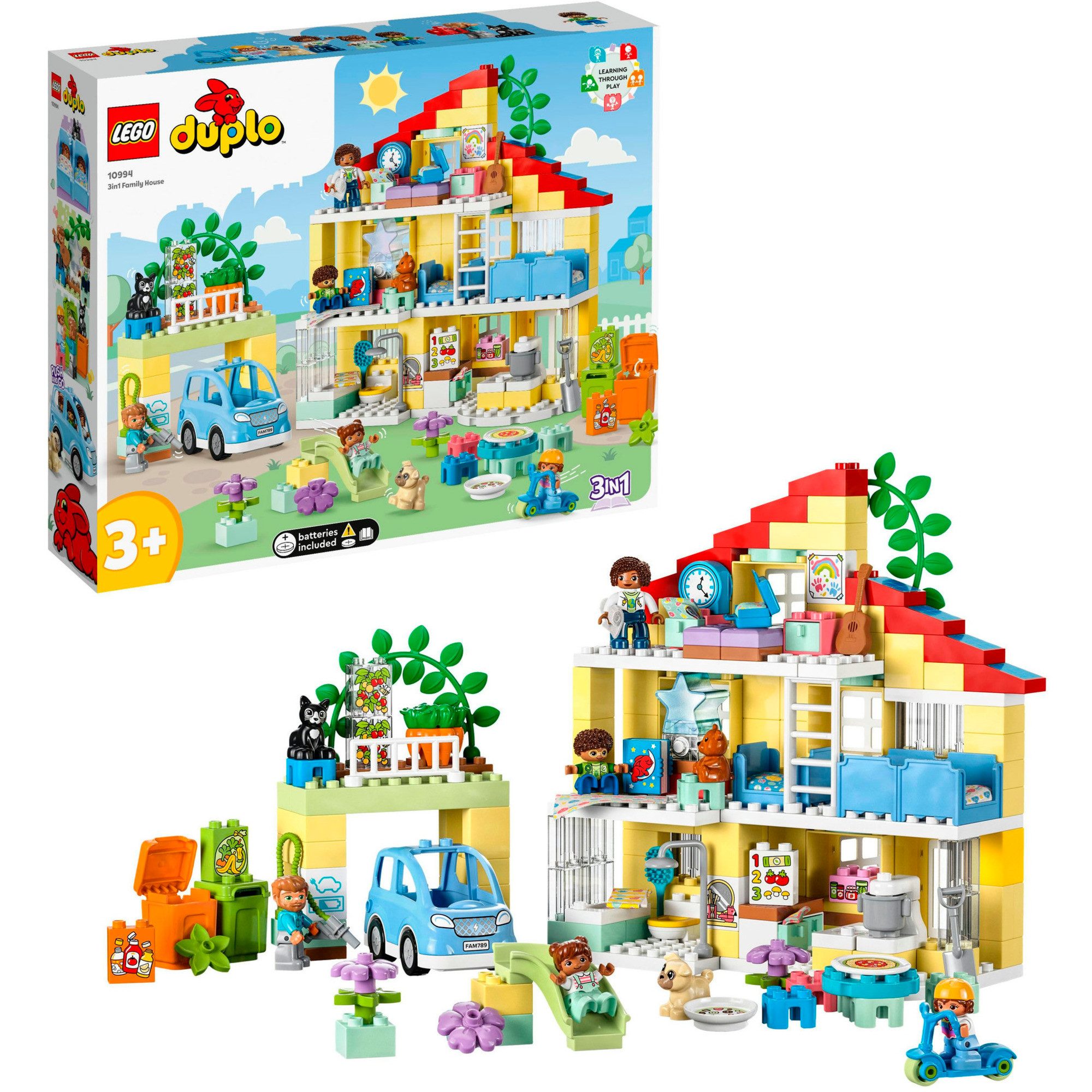 LEGO® LEGO DUPLO 3-in-1-Familienhaus, Spielbausteine
