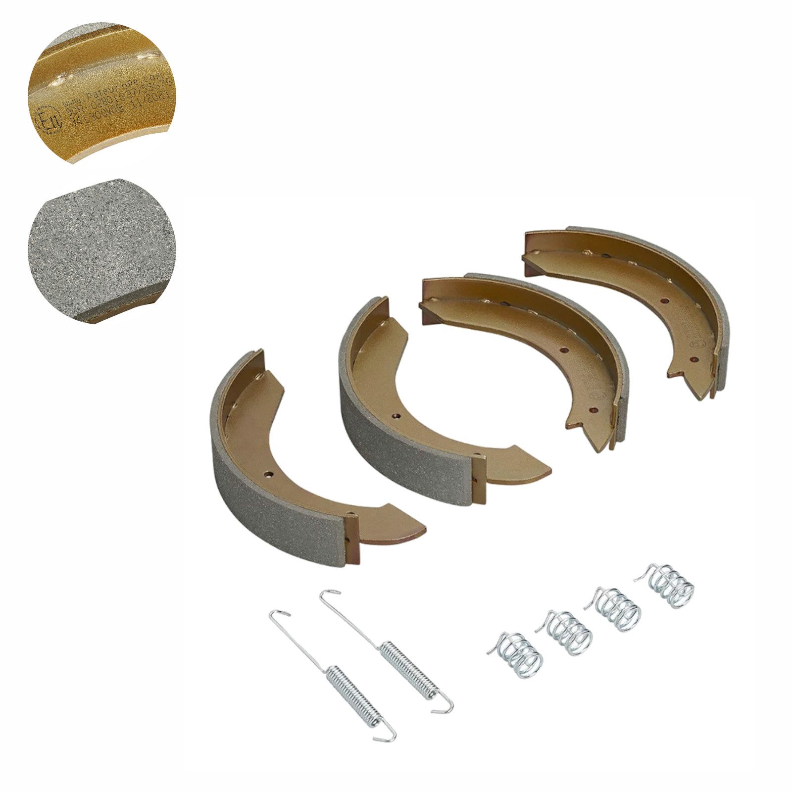 APT PKW-Anhänger APT Bremsbacken Satz passend für Peitz R234-76 230x40 - Anhänger Brems, k.A.