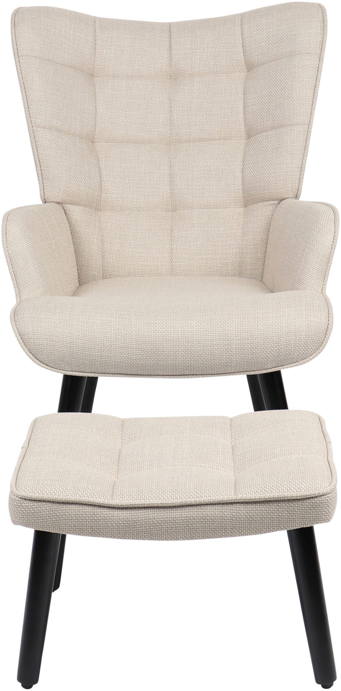 HELA Loungesessel PAROS (Set, 2-St., Sessel mit Hocker), Sessel mit Hocker, günstig online kaufen