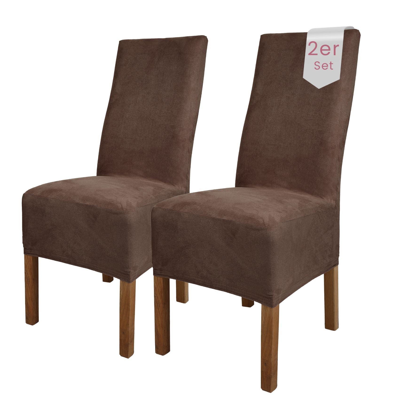 sh SCHEFFLER-HOME LIVE HOMESTYLE Stuhlhusse Leon Stoff Veltara, Premium-Microfaser Veltara in edler Wildleder-Optik