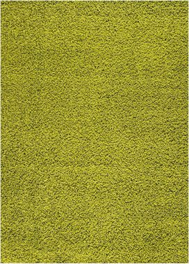 Hochflor-Teppich Prime Shaggy, Vimoda, Rund, Höhe: 30 mm, Langflor, Einfarbig, Modern, Grün, wohnzimmerteppich