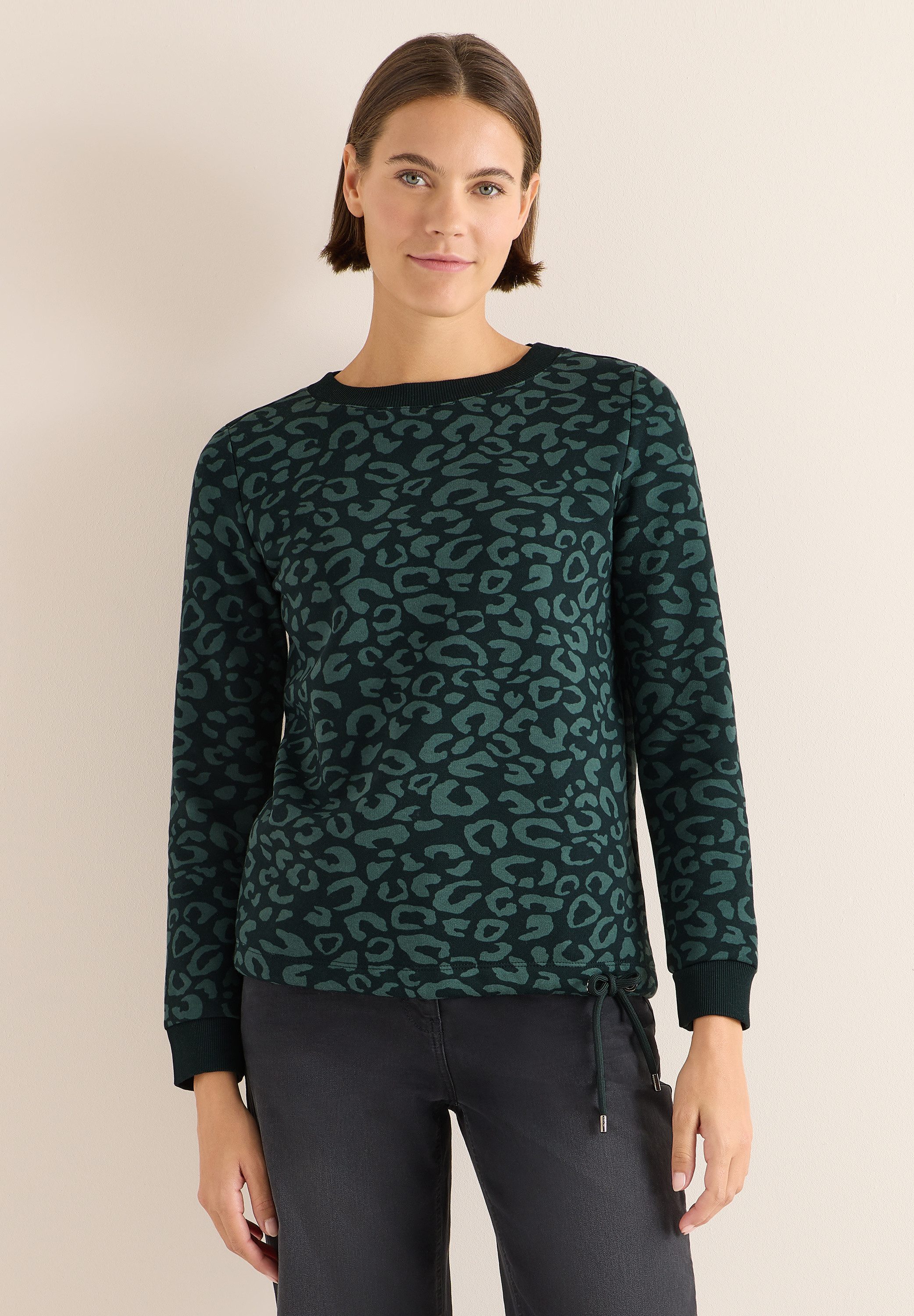 CECIL Sweatshirt mit Tunnelzug am Saum günstig online kaufen