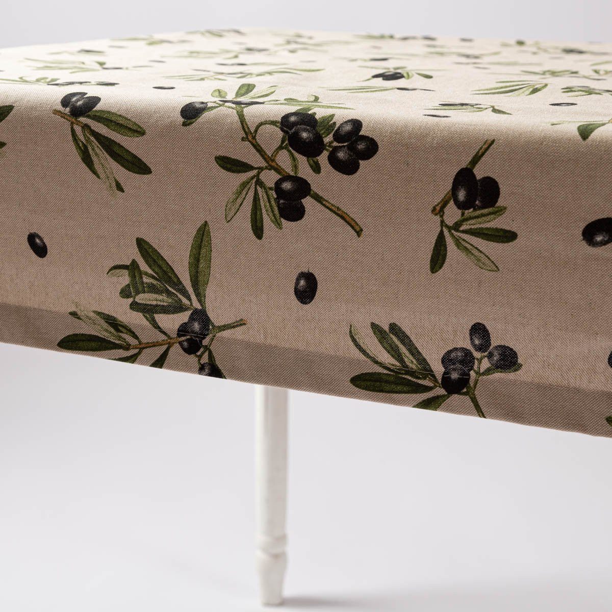 SCHÖNER LEBEN. Tischdecke Tischdecke Olivenzweige natur günstig online kaufen