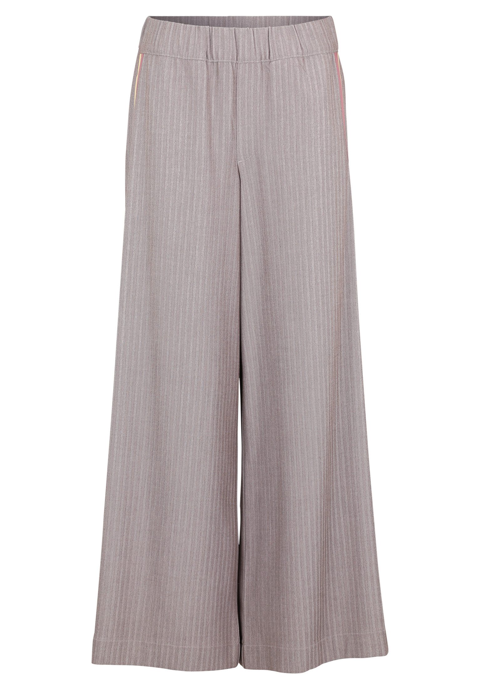 Cartoon Stoffhose Damen Casual-Hose mit Galonstreifen günstig online kaufen