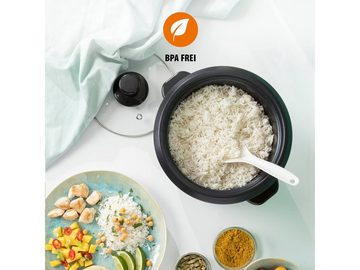 Tristar Reiskocher, 400 W, Sushi Reis Kochautomat & Gemüse-Dampfgarer Schnell-Kocher Dampfkocher