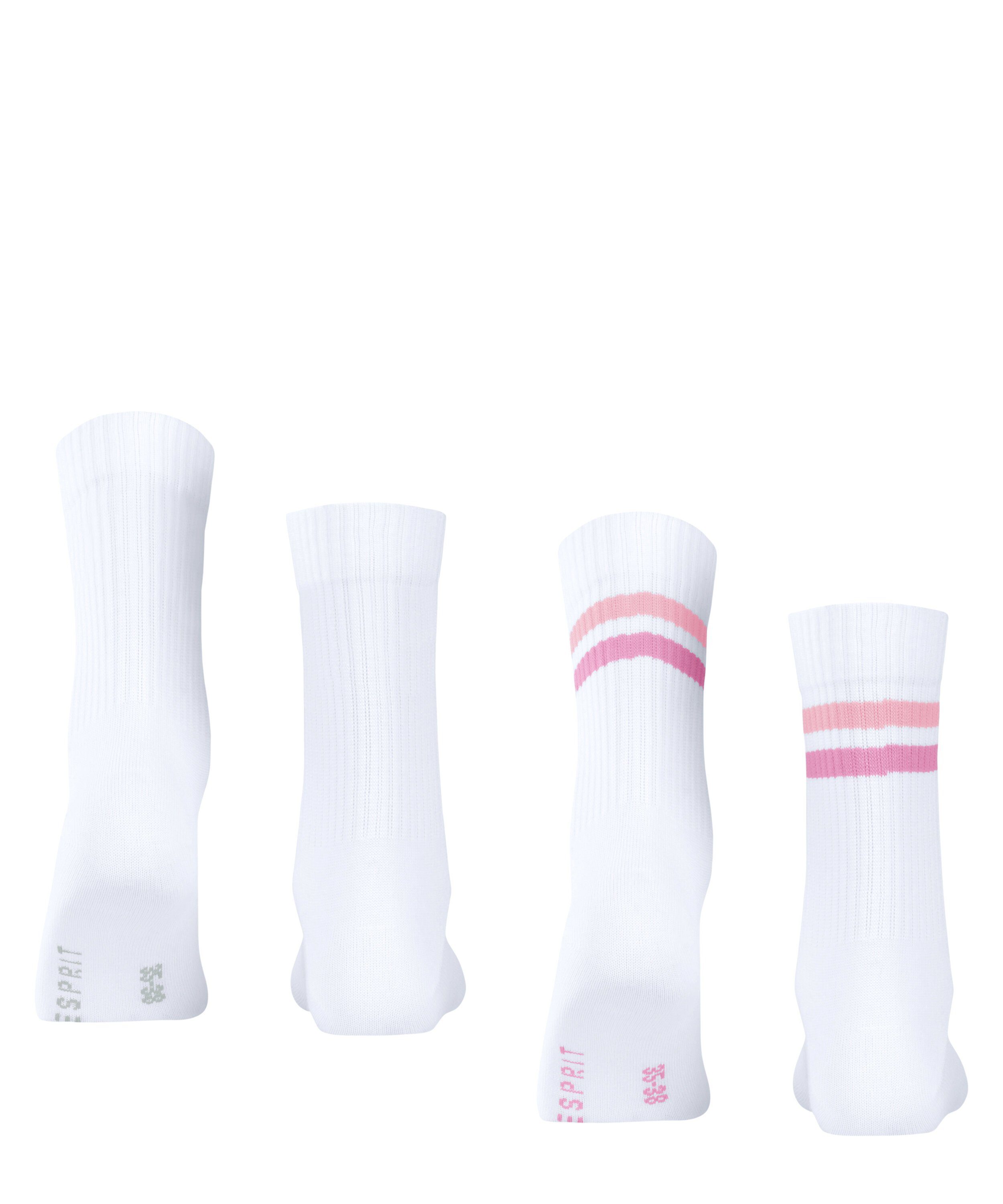 2-Pack (2-Paar) Socken woolwhite Esprit Tennis Stripe (2060)