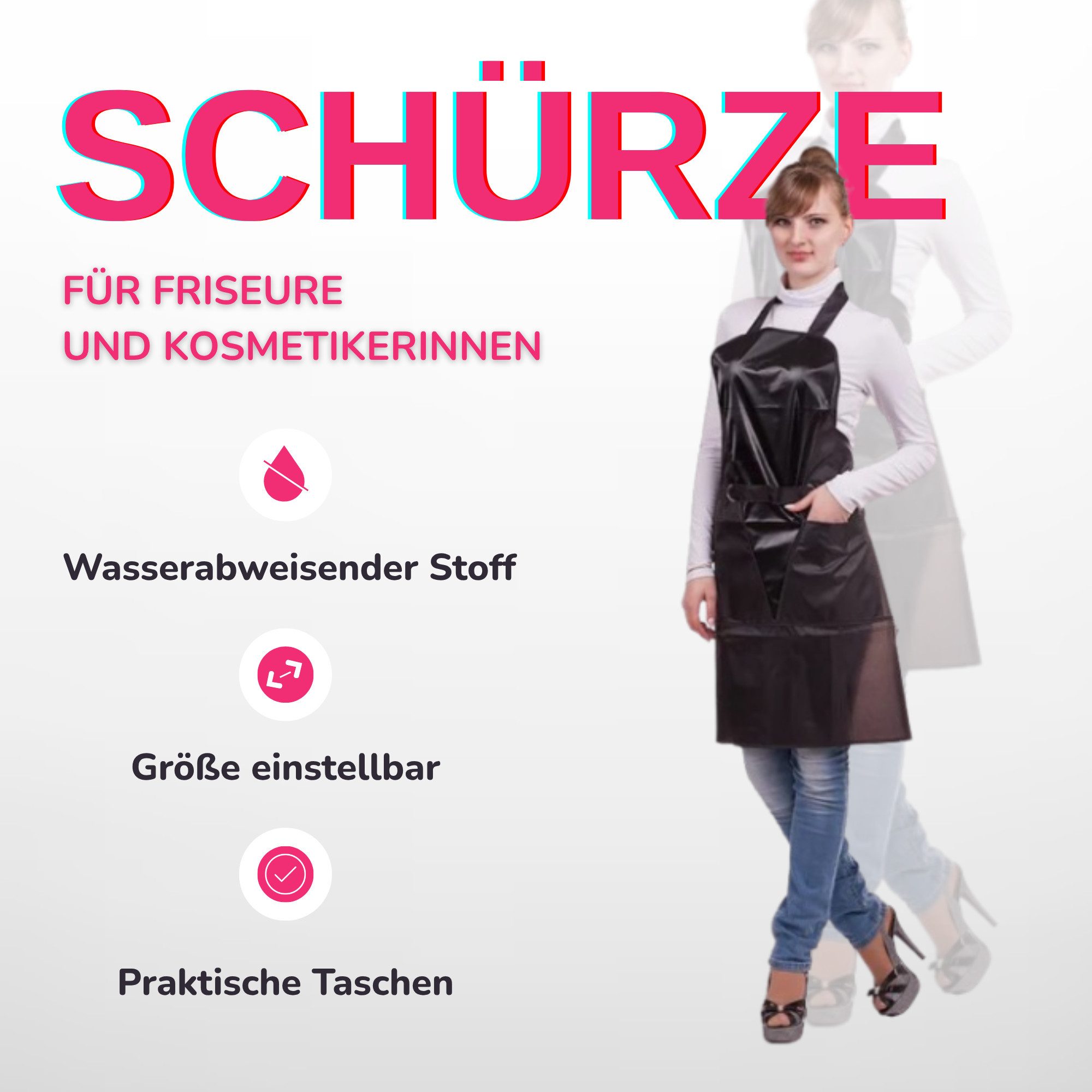 STM Company Kittelschürze Klassische Schürze für Friseure & Gastronomie, Un günstig online kaufen