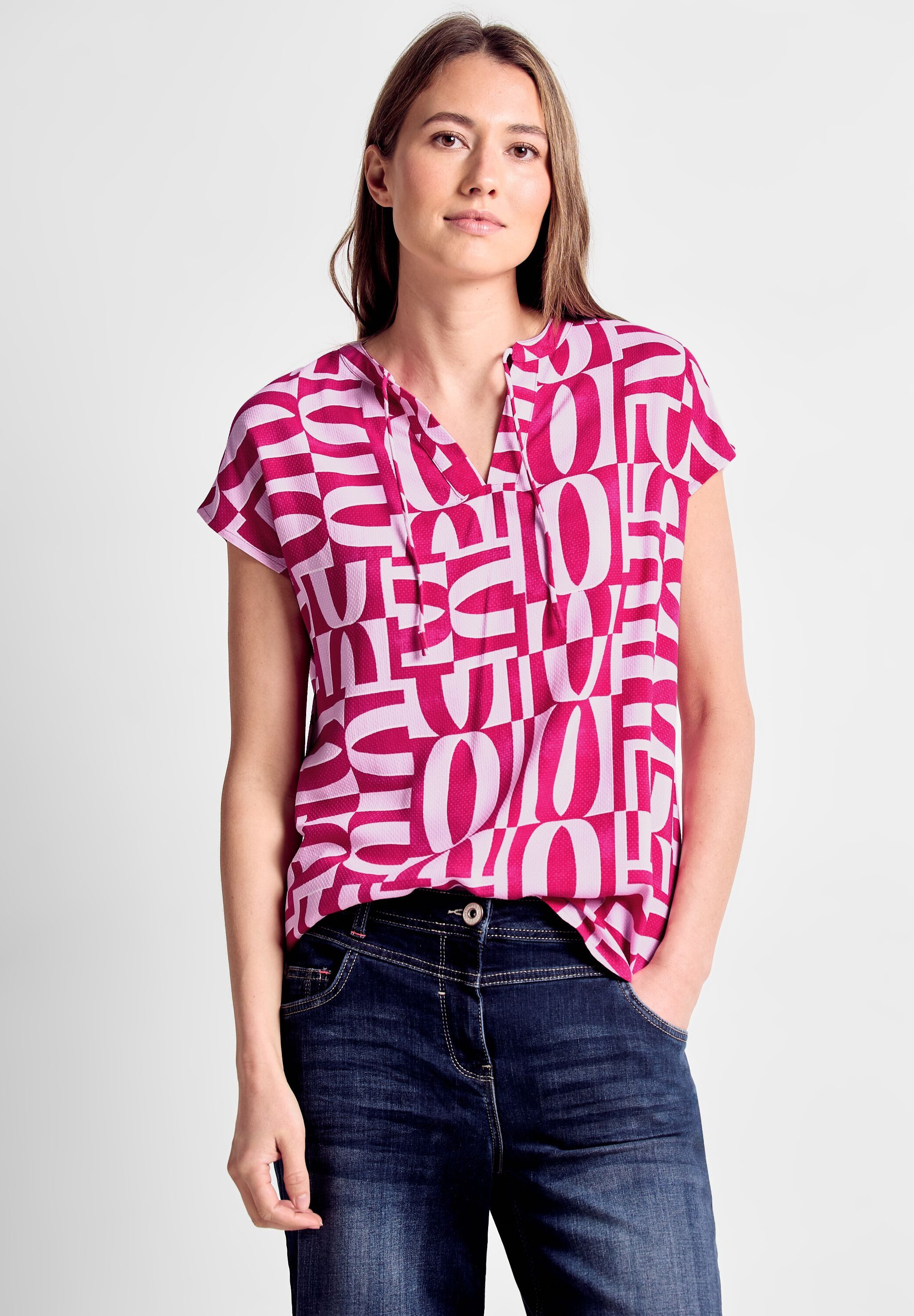 Rosa Cecil Blusen für Damen kaufen » Pinke Cecil Blusen | OTTO
