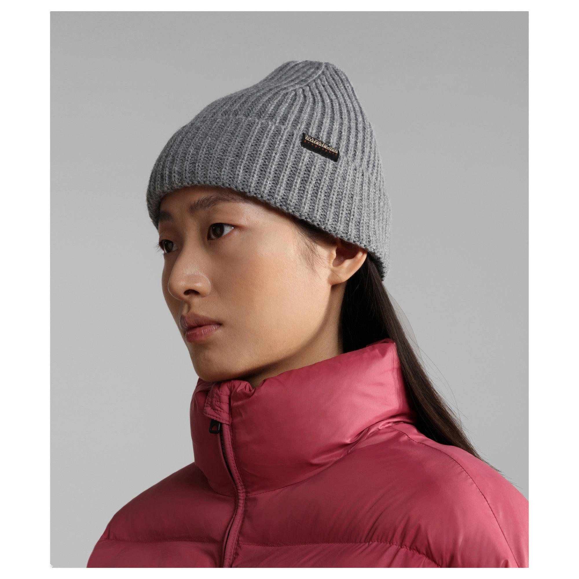 Napapijri Strickmütze Foli 3 - Mütze (medium grey melange)