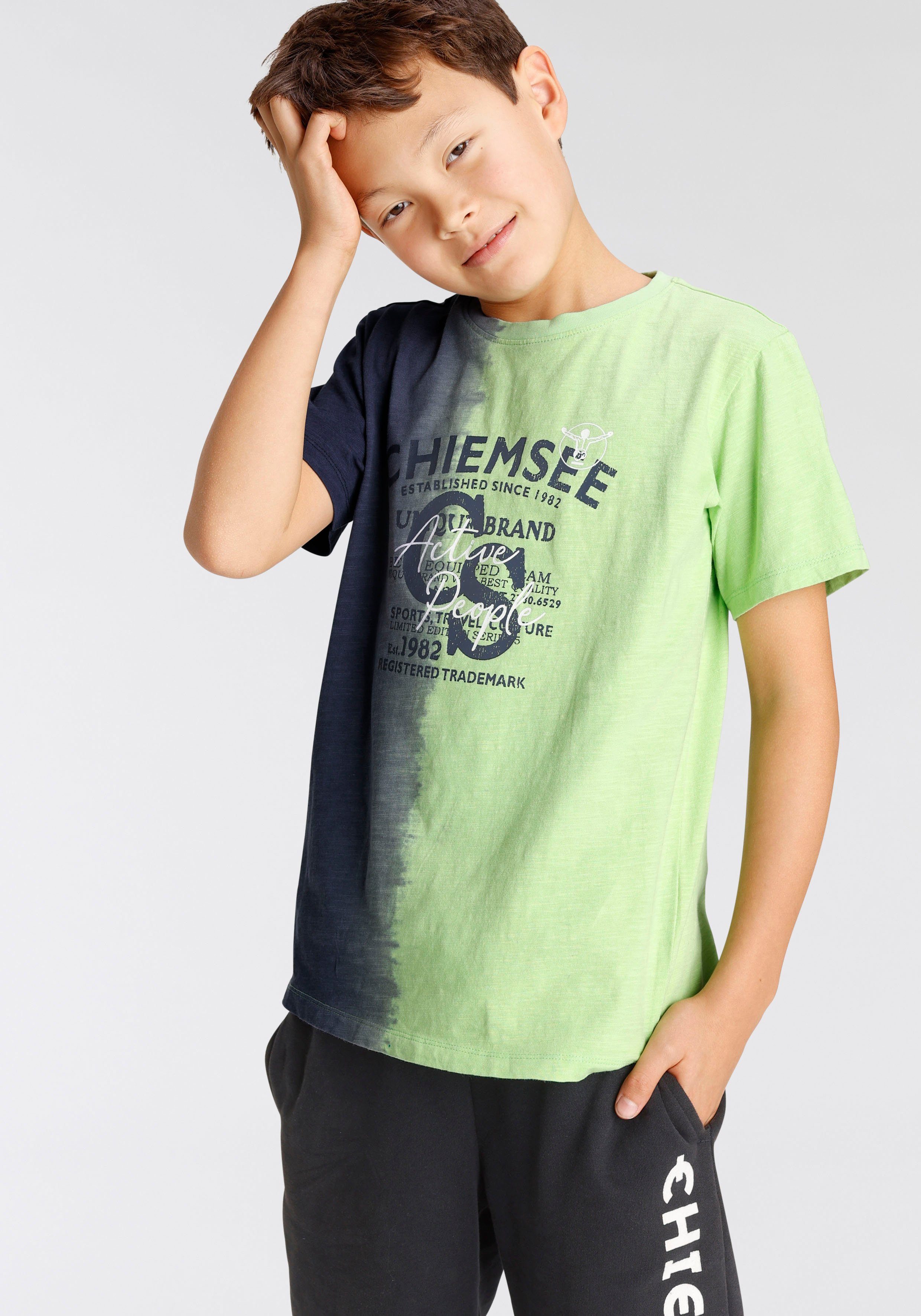 vertikalem Farbverlauf mit Farbverlauf Chiemsee T-Shirt