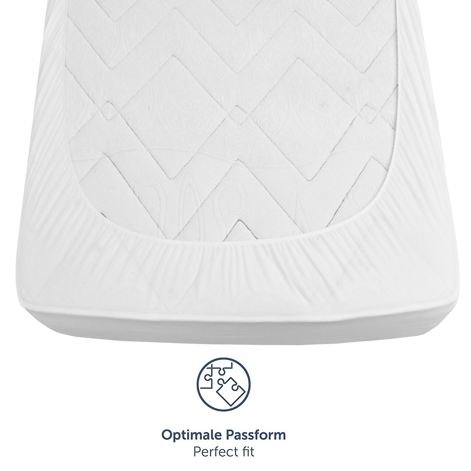 Matratzenschoner Wasserfester Matratzenschoner mit Rundumgummi, Milbenschutz & Hygiene Moderno