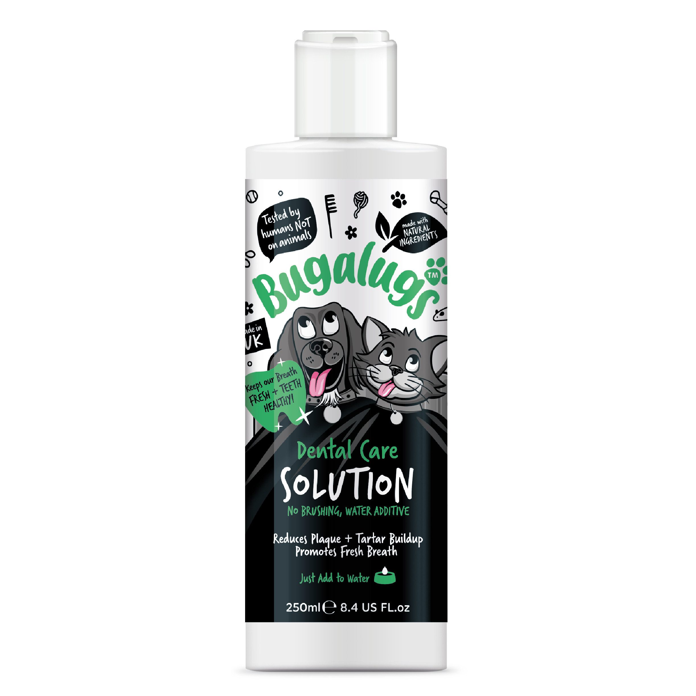 Tier-Zahncreme Bugalugs Dental Care Solution – Wasserzusatz für Hunde und Katzen